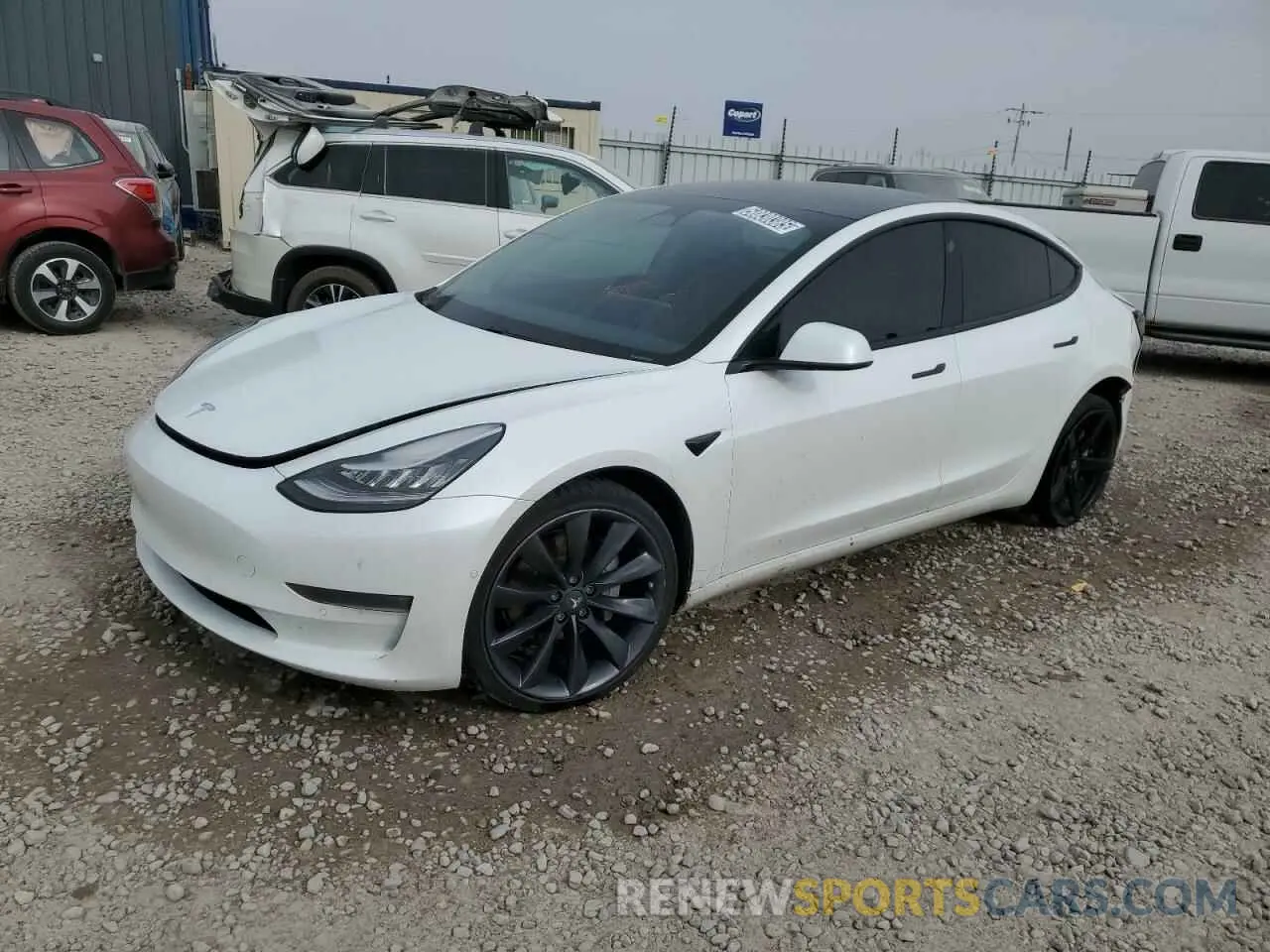1 fotografías del automóvil dañado 5YJ3E1EB6LF628164 TESLA MODEL 3 2020