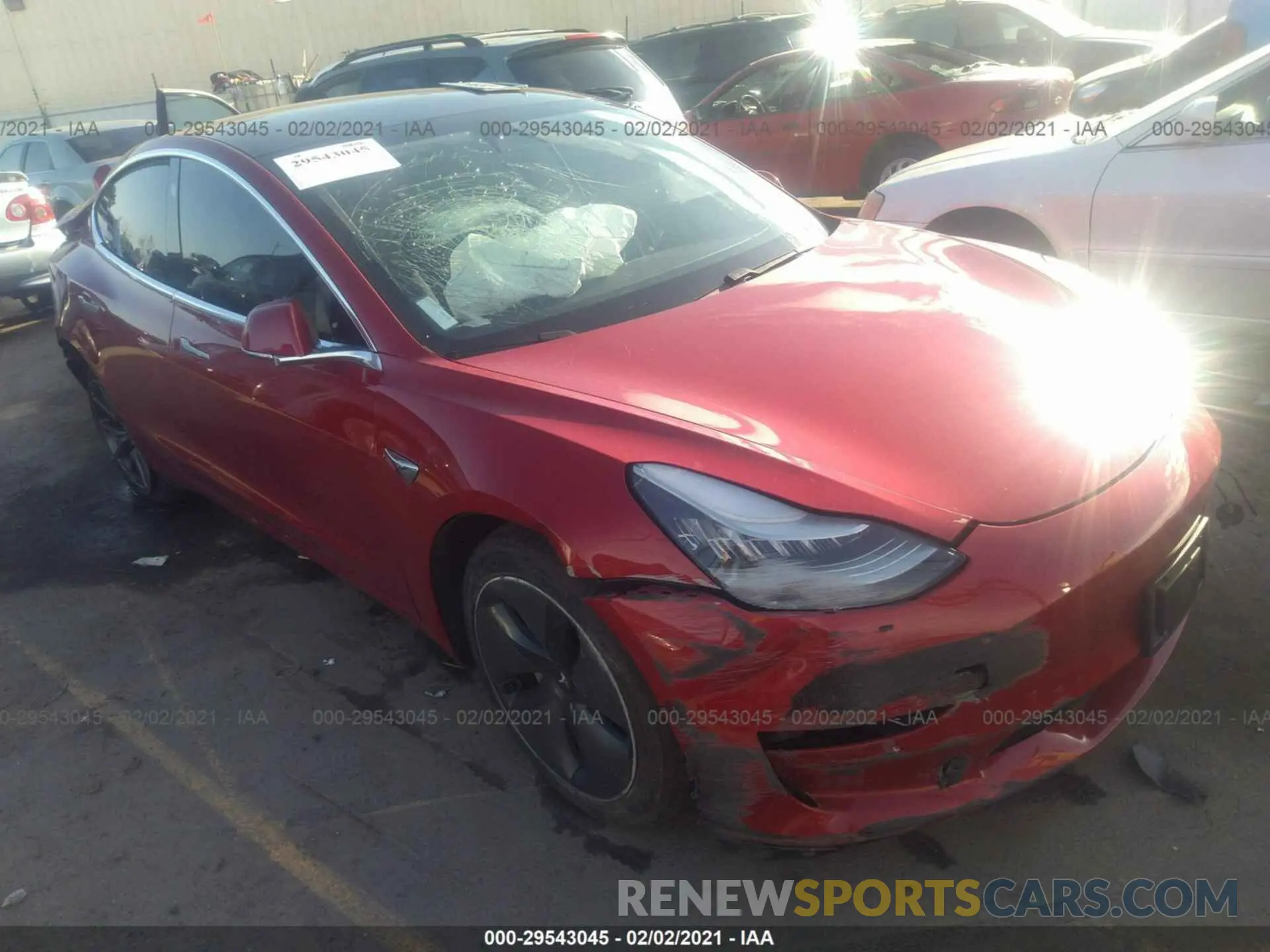 1 fotografías del automóvil dañado 5YJ3E1EB6LF635793 TESLA MODEL 3 2020