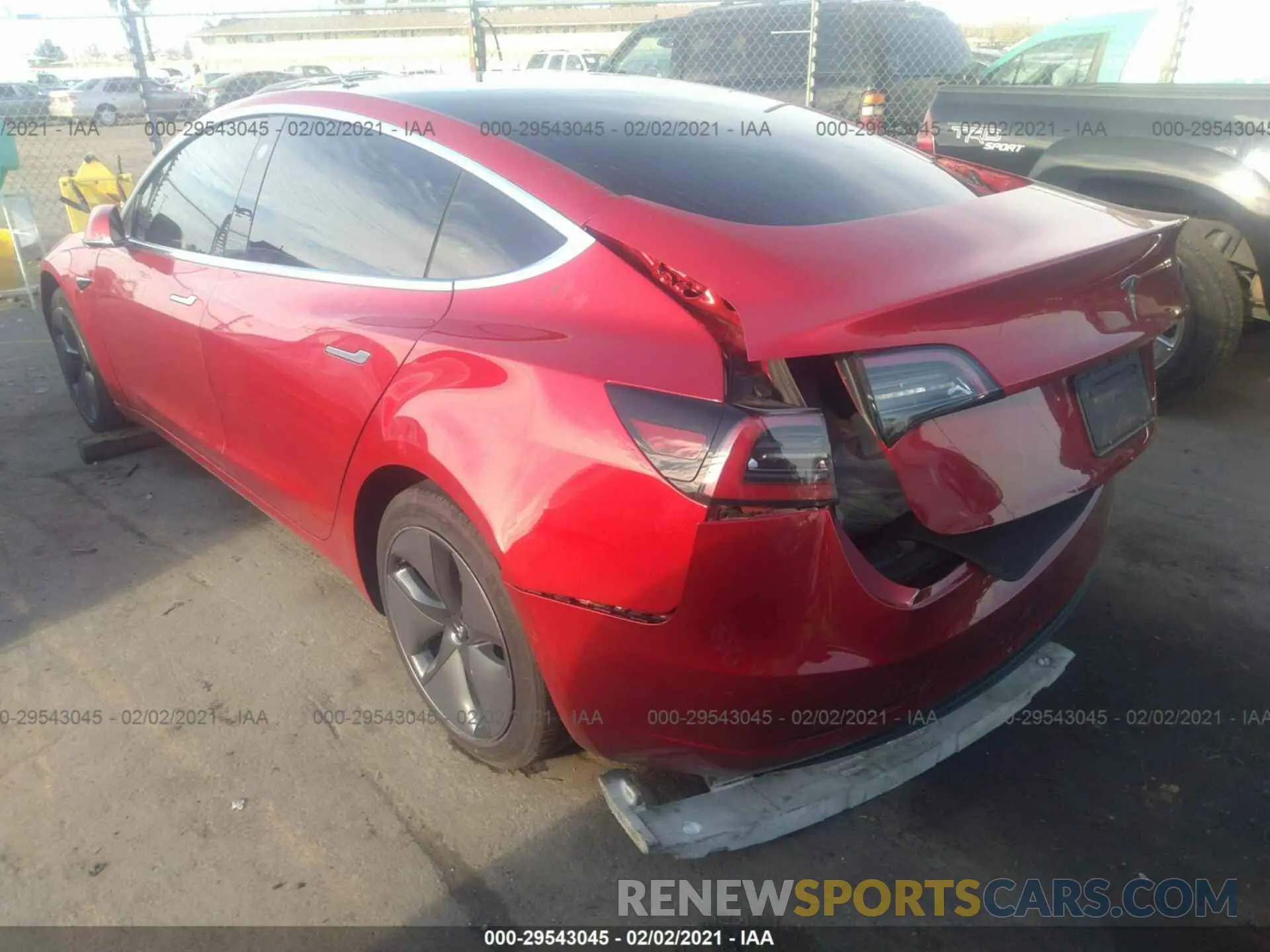 3 fotografías del automóvil dañado 5YJ3E1EB6LF635793 TESLA MODEL 3 2020