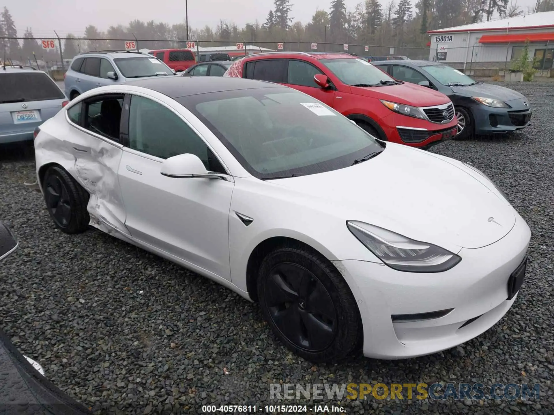 13 fotografías del automóvil dañado 5YJ3E1EB6LF636698 TESLA MODEL 3 2020