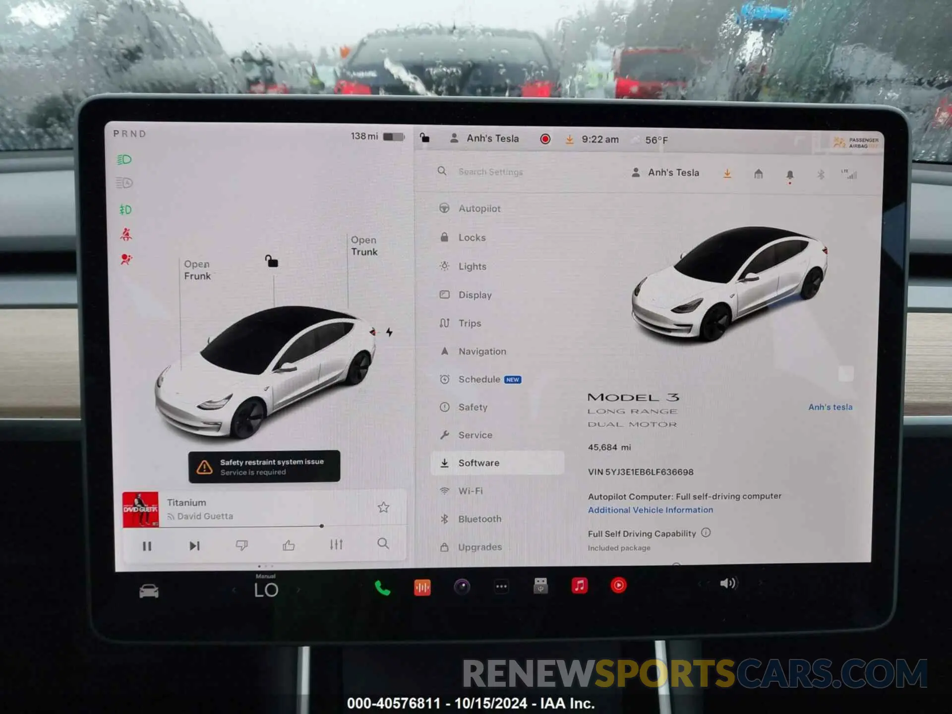 18 fotografías del automóvil dañado 5YJ3E1EB6LF636698 TESLA MODEL 3 2020