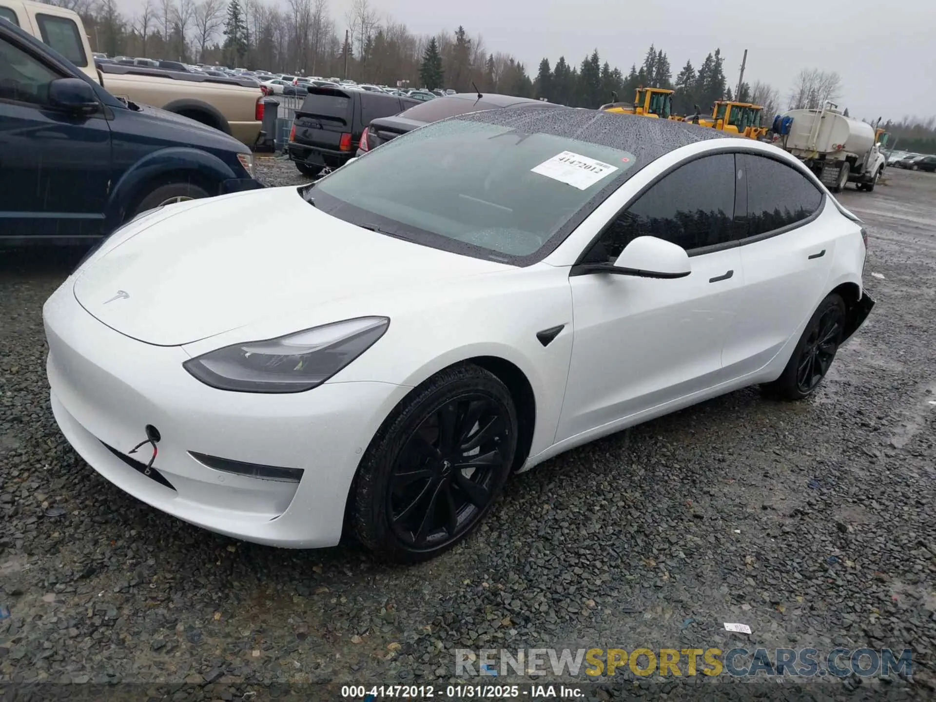 2 fotografías del automóvil dañado 5YJ3E1EB6LF638838 TESLA MODEL 3 2020