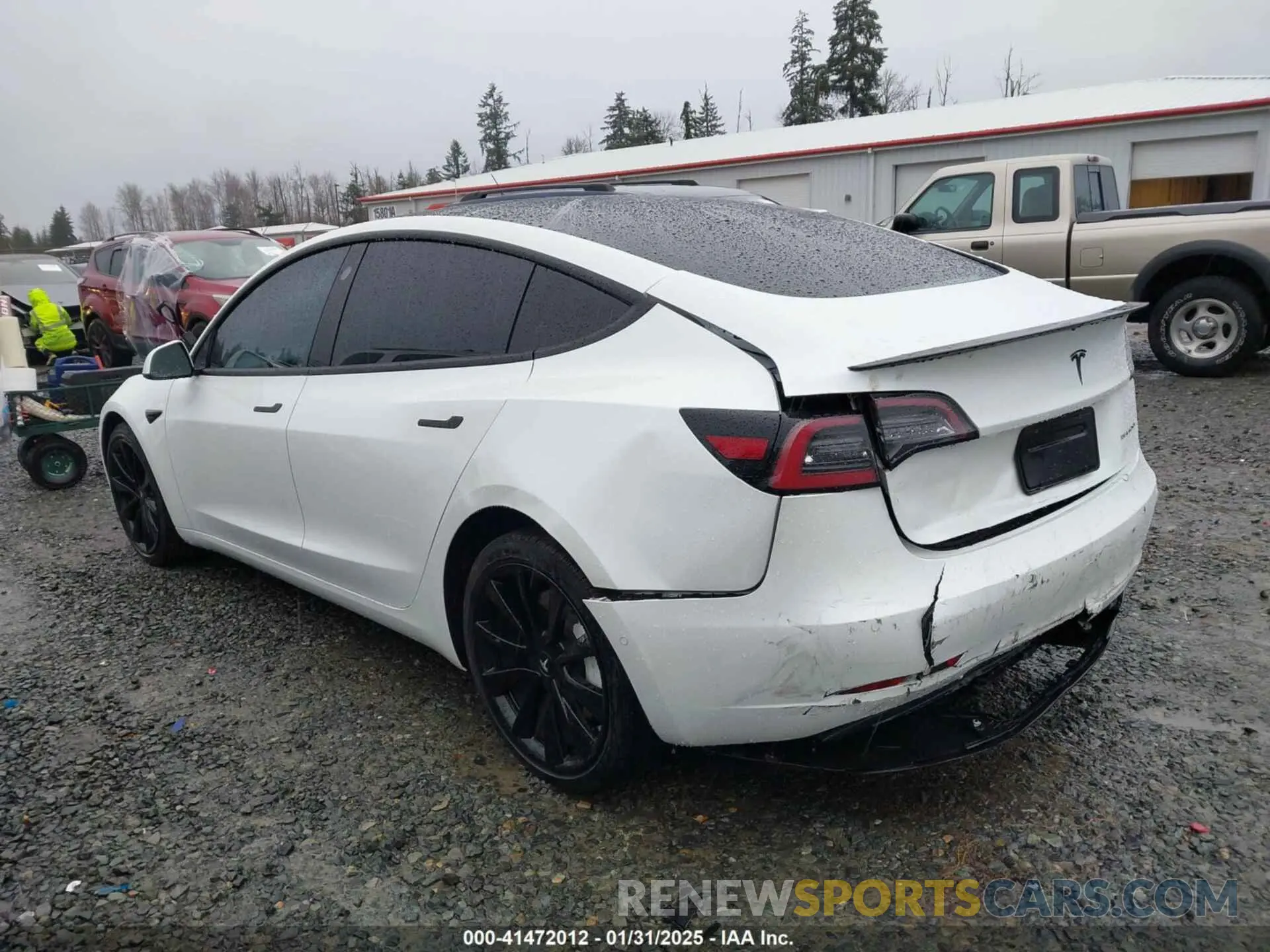 3 fotografías del automóvil dañado 5YJ3E1EB6LF638838 TESLA MODEL 3 2020