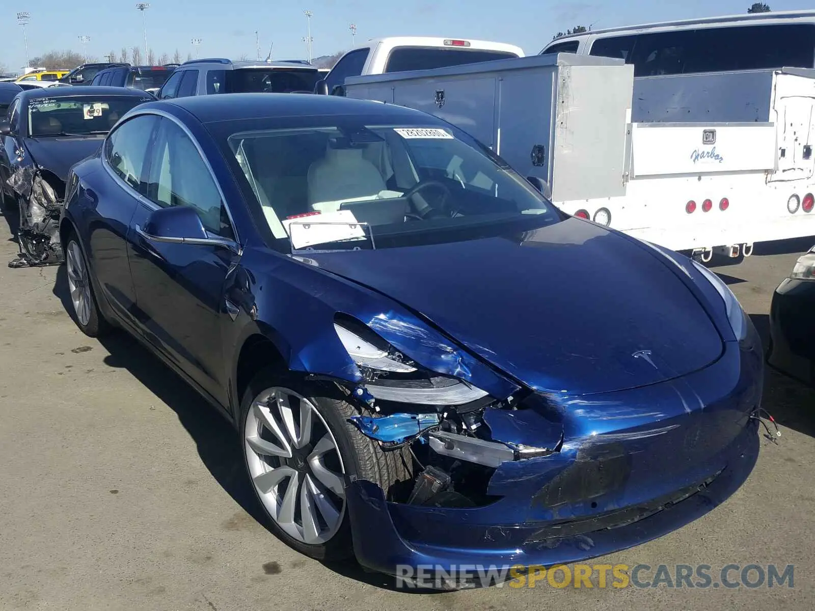 1 fotografías del automóvil dañado 5YJ3E1EB6LF640265 TESLA MODEL 3 2020