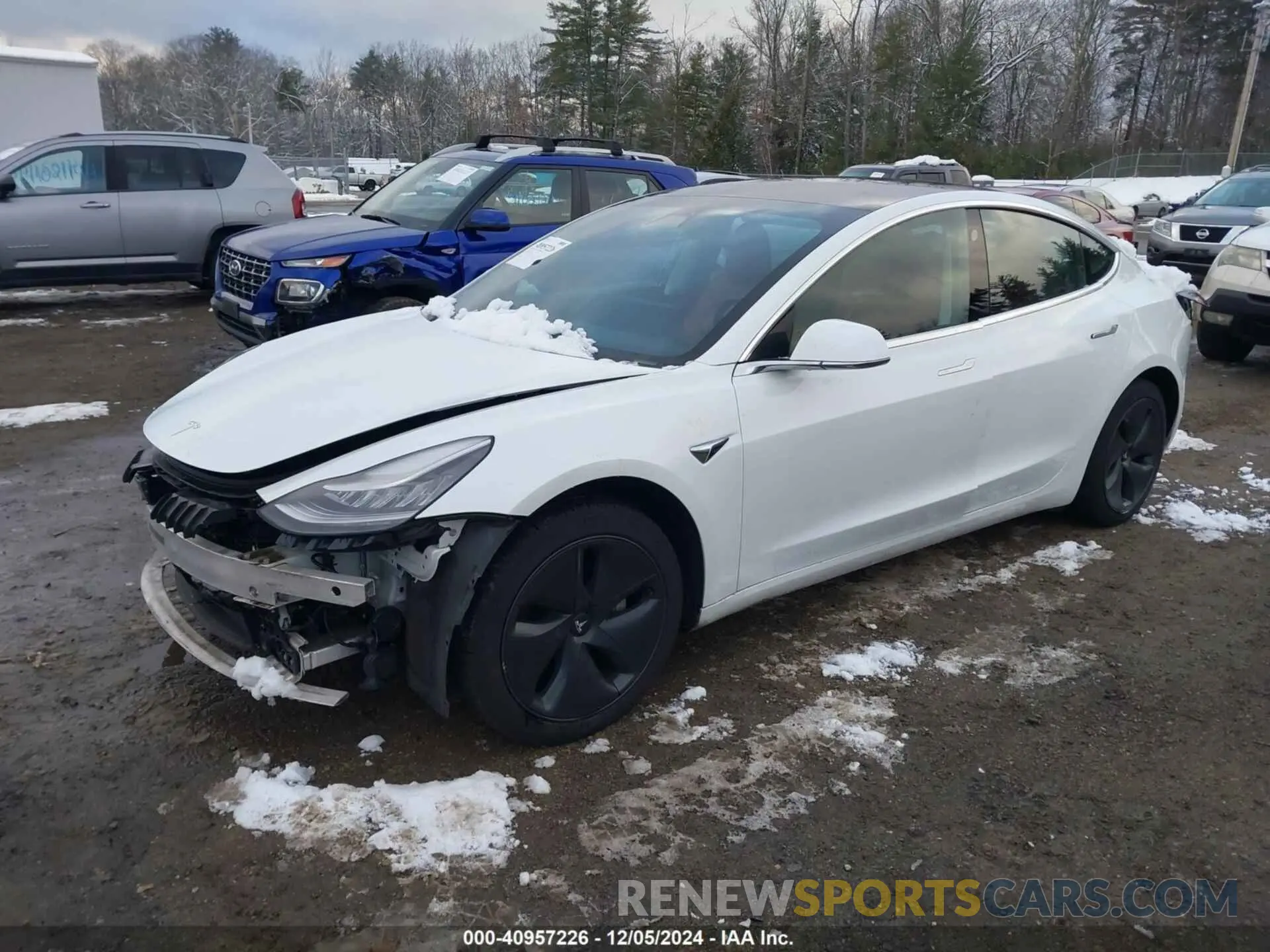 2 fotografías del automóvil dañado 5YJ3E1EB6LF784169 TESLA MODEL 3 2020