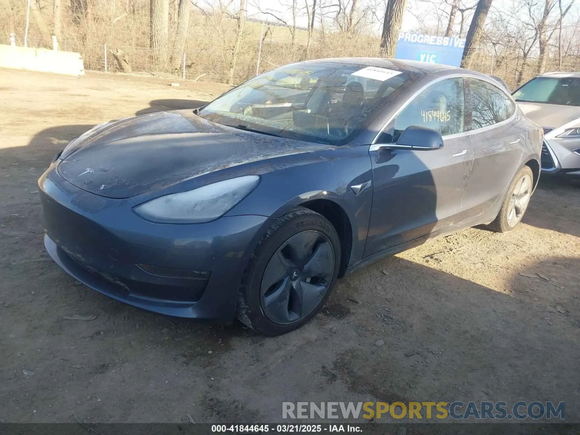 2 fotografías del automóvil dañado 5YJ3E1EB6LF793583 TESLA MODEL 3 2020