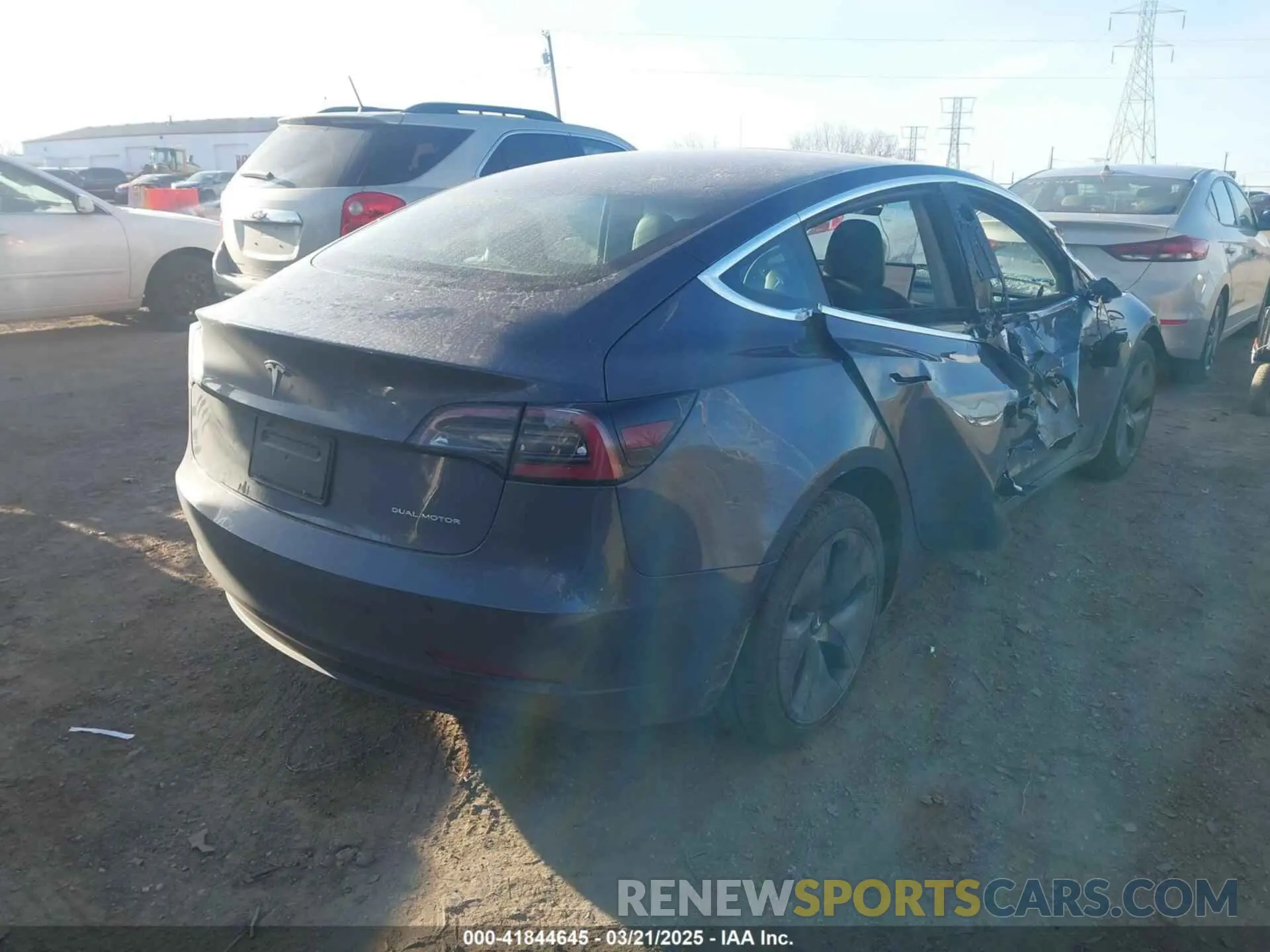4 fotografías del automóvil dañado 5YJ3E1EB6LF793583 TESLA MODEL 3 2020