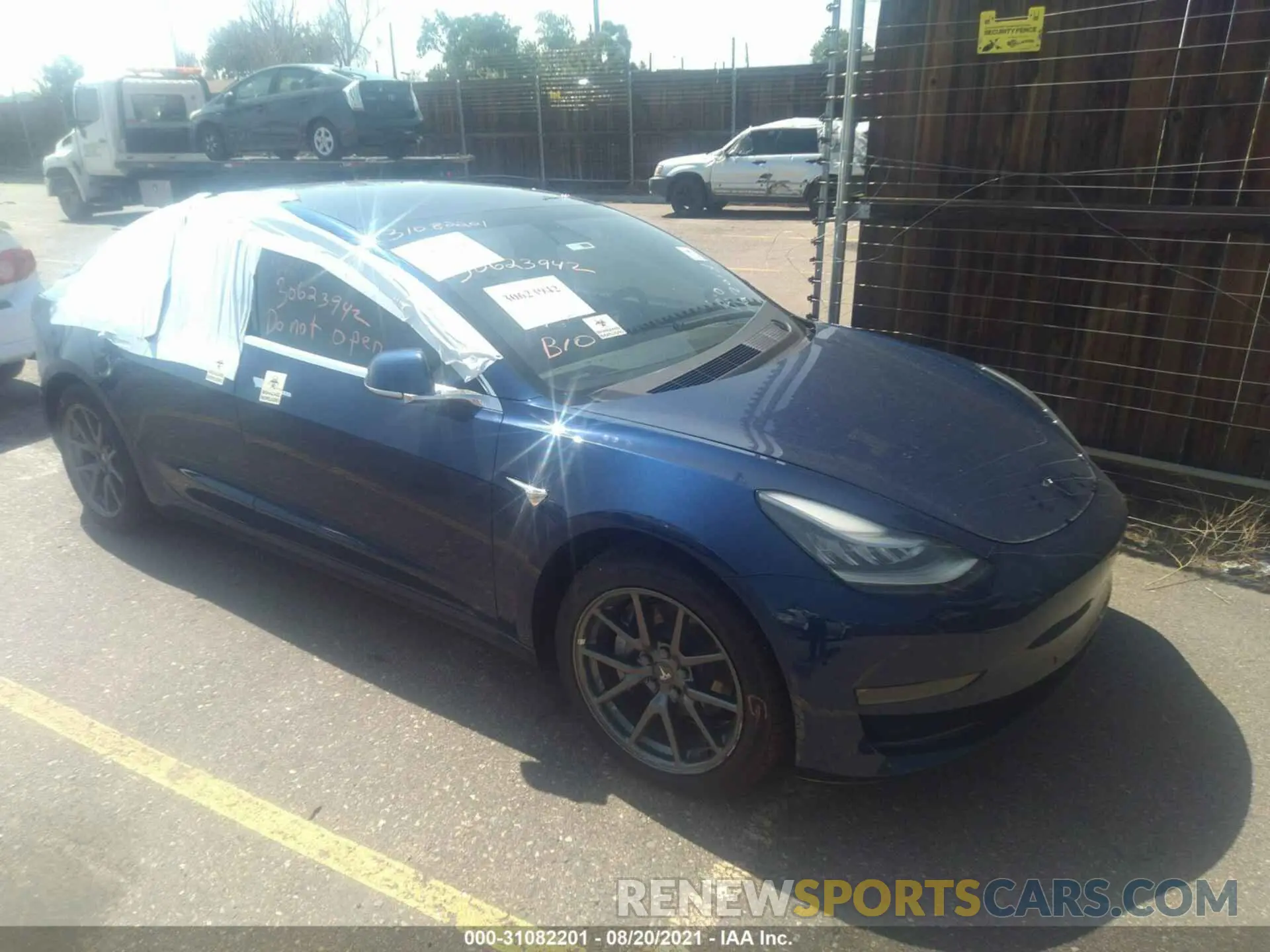 1 fotografías del automóvil dañado 5YJ3E1EB7LF639366 TESLA MODEL 3 2020