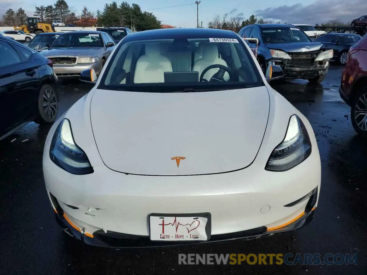 5 fotografías del automóvil dañado 5YJ3E1EB7LF639660 TESLA MODEL 3 2020