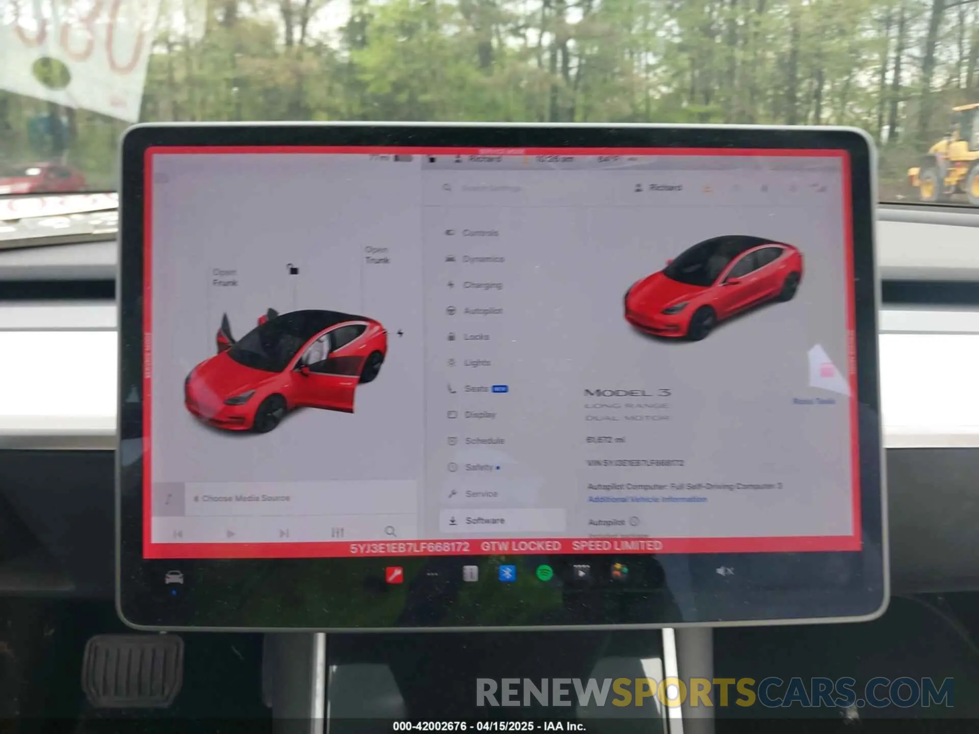 18 fotografías del automóvil dañado 5YJ3E1EB7LF668172 TESLA MODEL 3 2020