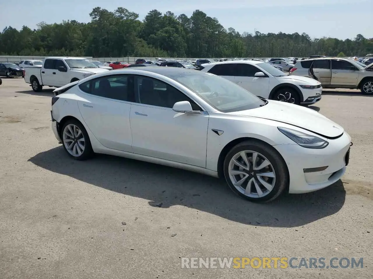 4 fotografías del automóvil dañado 5YJ3E1EB7LF721484 TESLA MODEL 3 2020