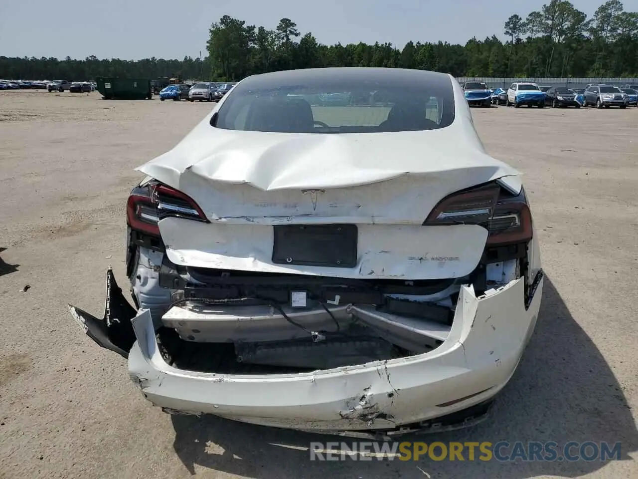 6 fotografías del automóvil dañado 5YJ3E1EB7LF721484 TESLA MODEL 3 2020