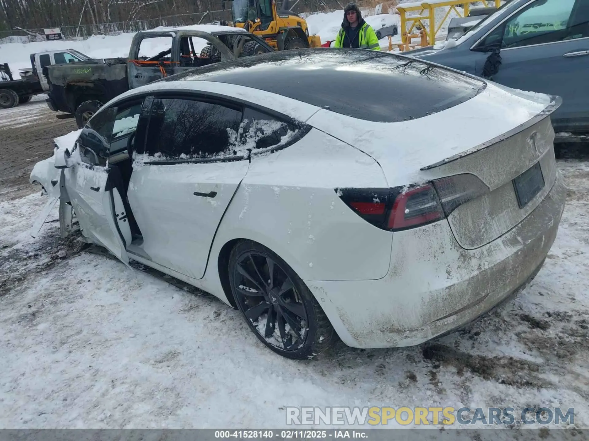 3 fotografías del automóvil dañado 5YJ3E1EB7LF741850 TESLA MODEL 3 2020