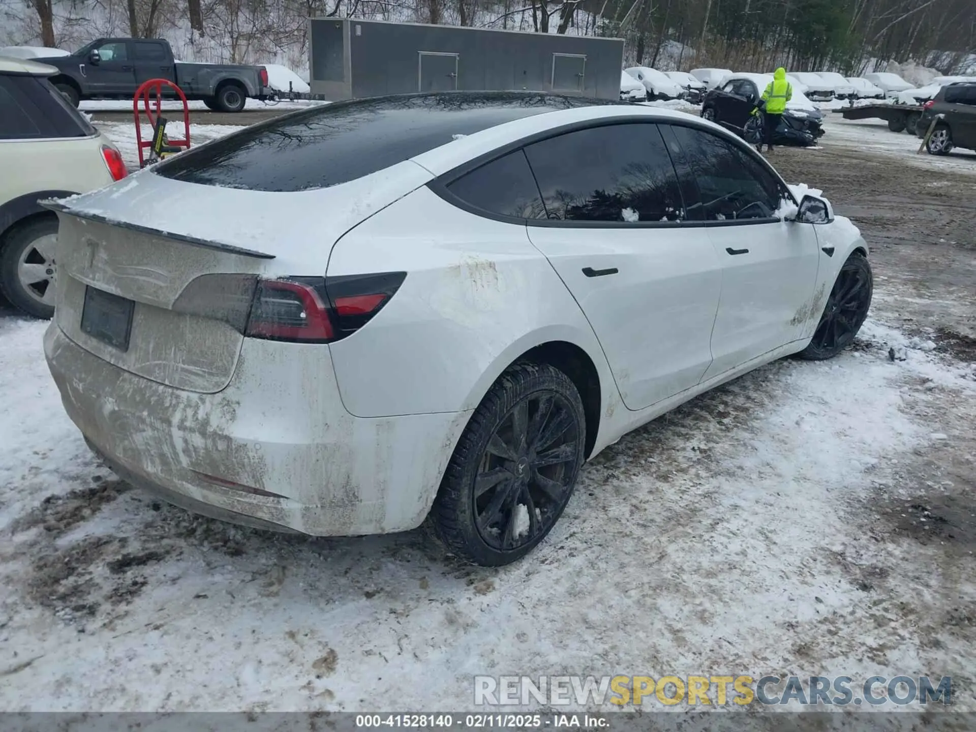 4 fotografías del automóvil dañado 5YJ3E1EB7LF741850 TESLA MODEL 3 2020