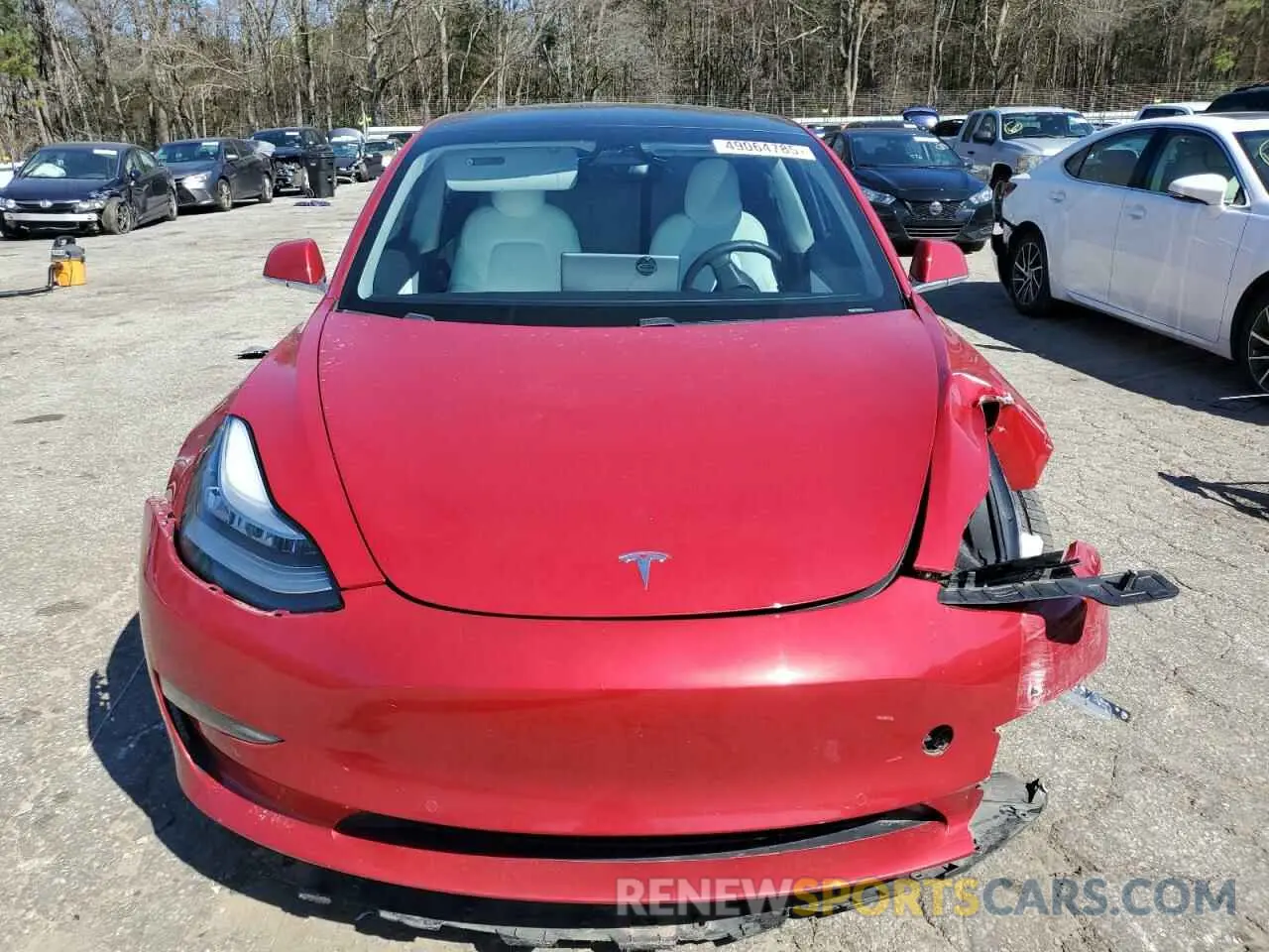 5 fotografías del automóvil dañado 5YJ3E1EB7LF742156 TESLA MODEL 3 2020