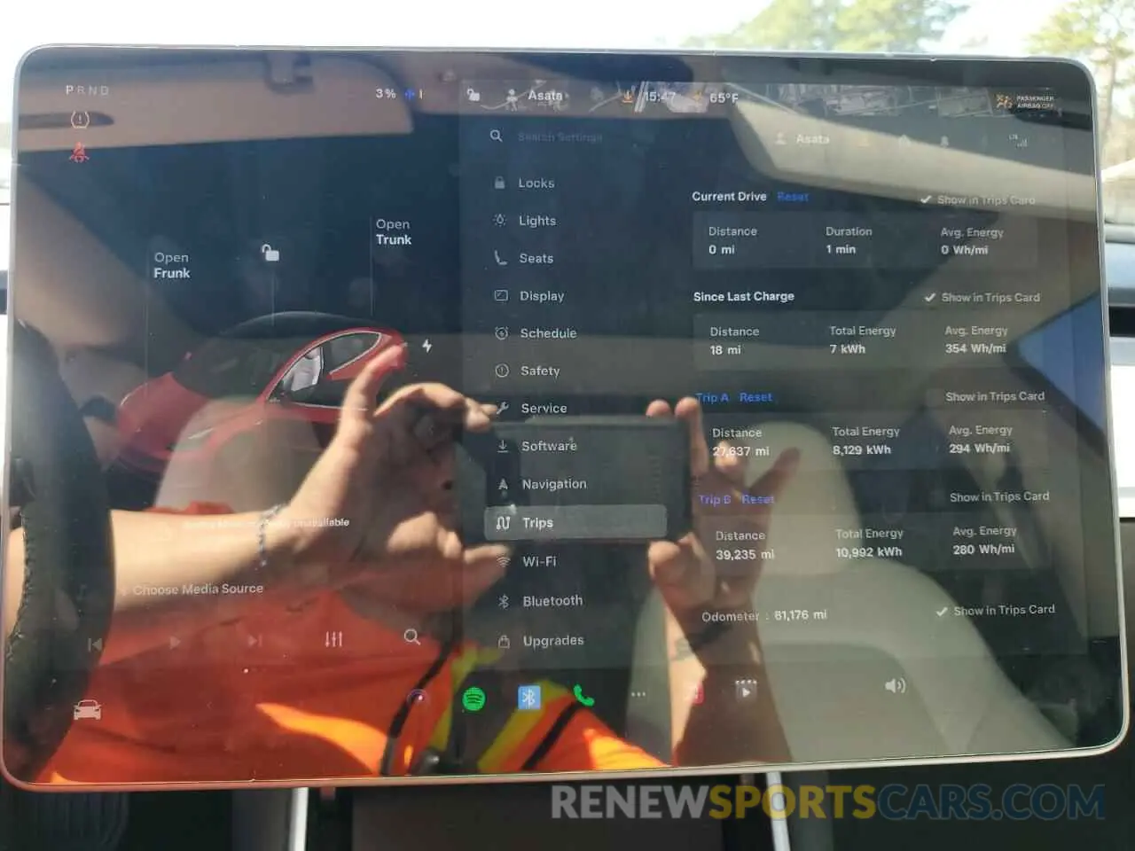 9 fotografías del automóvil dañado 5YJ3E1EB7LF742156 TESLA MODEL 3 2020
