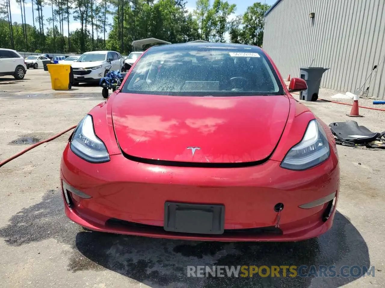 5 fotografías del automóvil dañado 5YJ3E1EB7LF744330 TESLA MODEL 3 2020