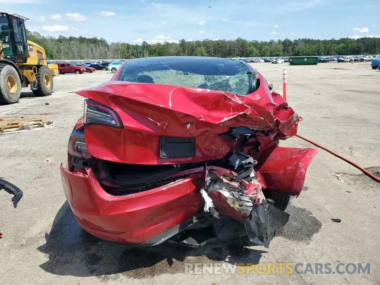 6 fotografías del automóvil dañado 5YJ3E1EB7LF744330 TESLA MODEL 3 2020