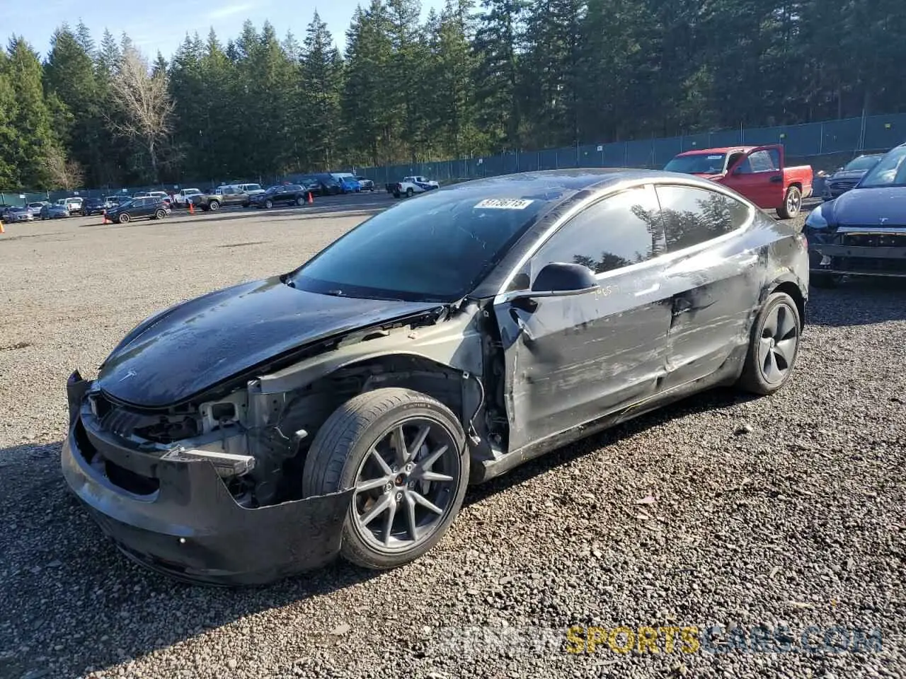 1 fotografías del automóvil dañado 5YJ3E1EB7LF746241 TESLA MODEL 3 2020