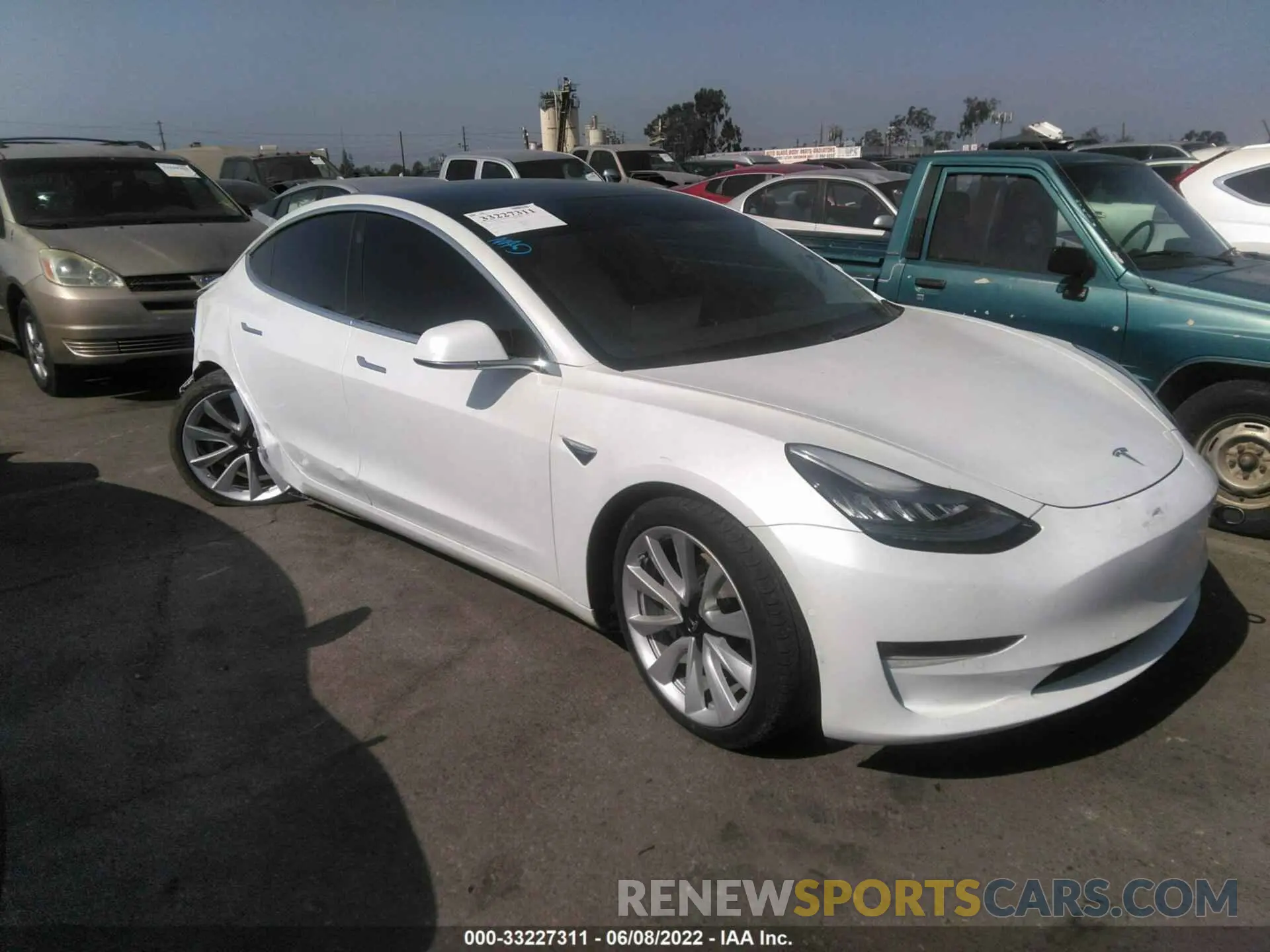1 fotografías del automóvil dañado 5YJ3E1EB7LF801996 TESLA MODEL 3 2020