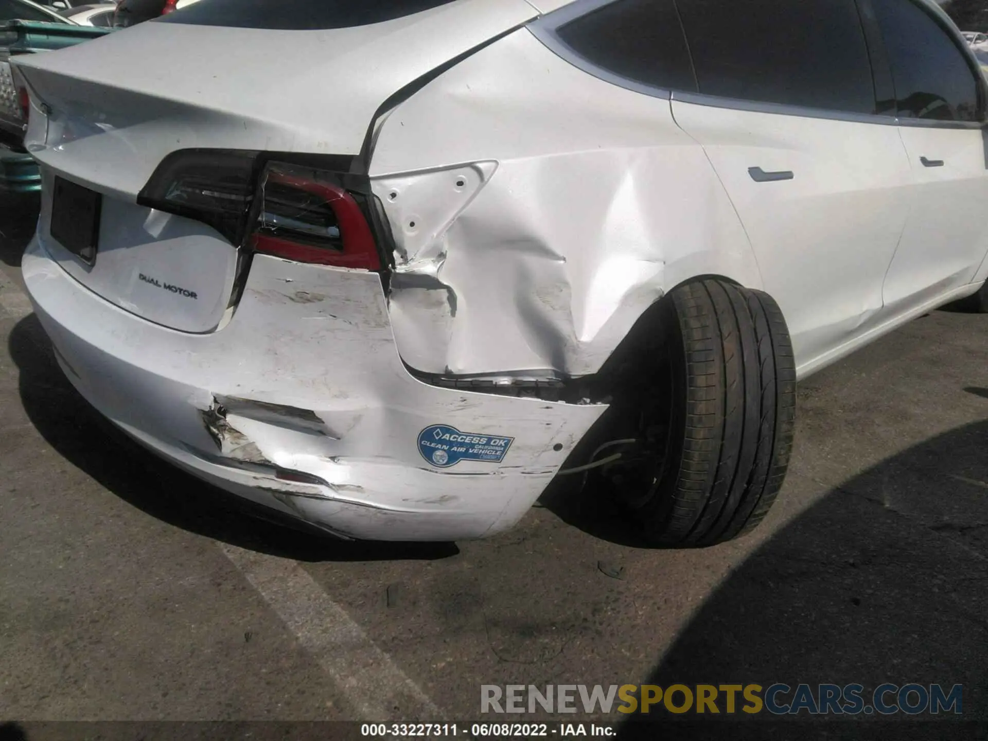 6 fotografías del automóvil dañado 5YJ3E1EB7LF801996 TESLA MODEL 3 2020