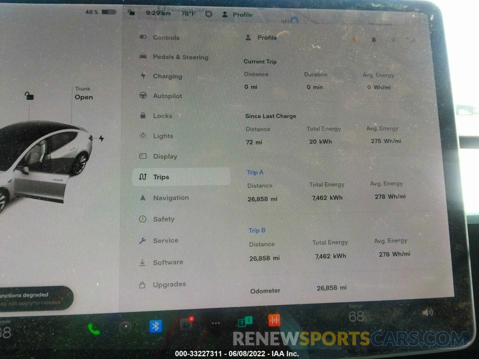 7 fotografías del automóvil dañado 5YJ3E1EB7LF801996 TESLA MODEL 3 2020