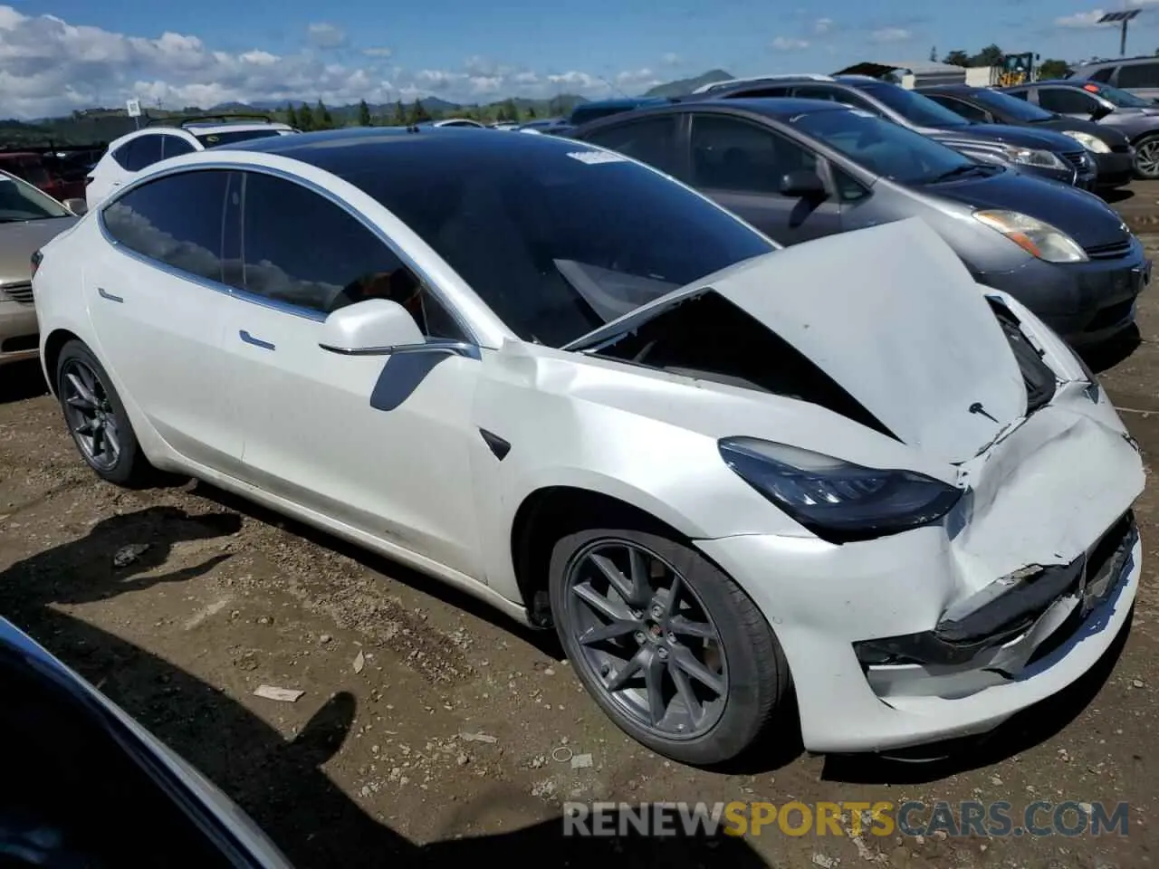 4 fotografías del automóvil dañado 5YJ3E1EB7LF806728 TESLA MODEL 3 2020