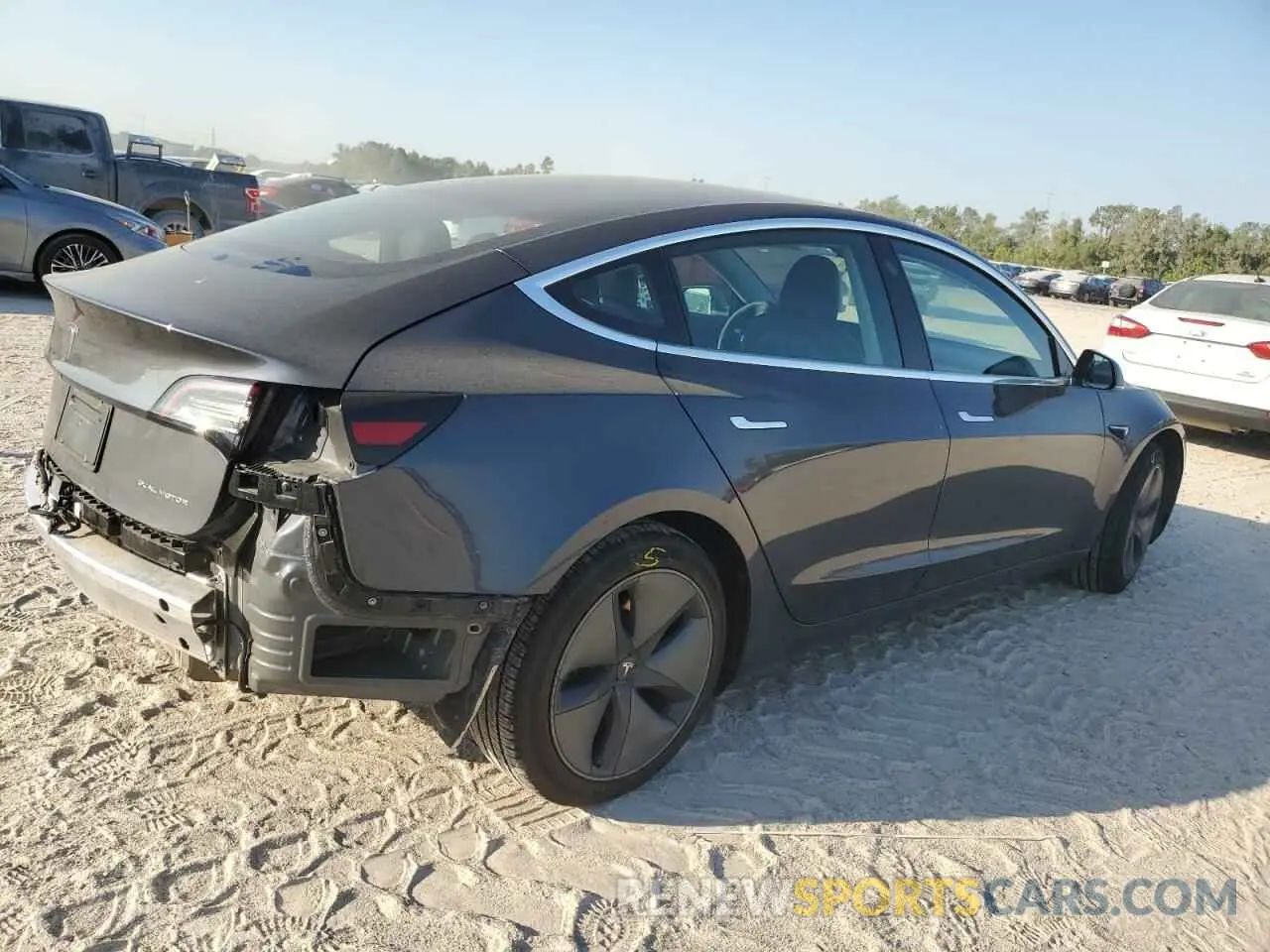 3 fotografías del automóvil dañado 5YJ3E1EB8LF510374 TESLA MODEL 3 2020