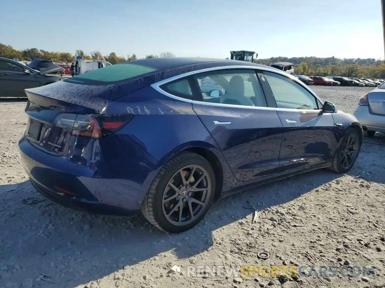 3 fotografías del automóvil dañado 5YJ3E1EB8LF639294 TESLA MODEL 3 2020