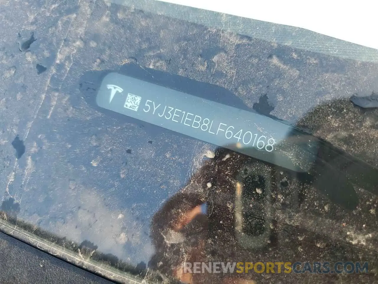 12 fotografías del automóvil dañado 5YJ3E1EB8LF640168 TESLA MODEL 3 2020