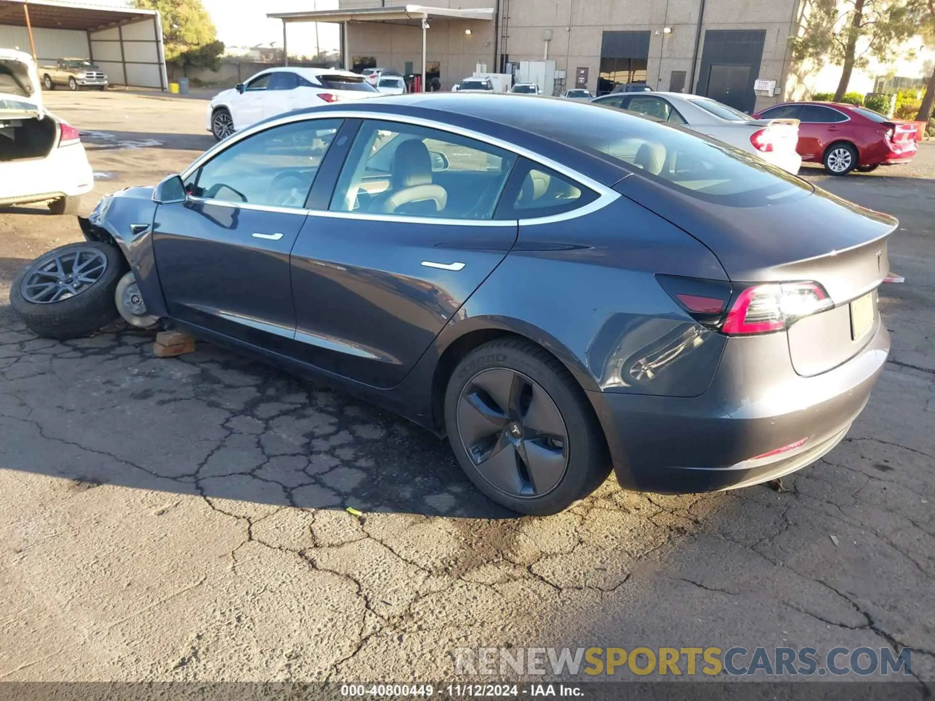 3 fotografías del automóvil dañado 5YJ3E1EB8LF649548 TESLA MODEL 3 2020