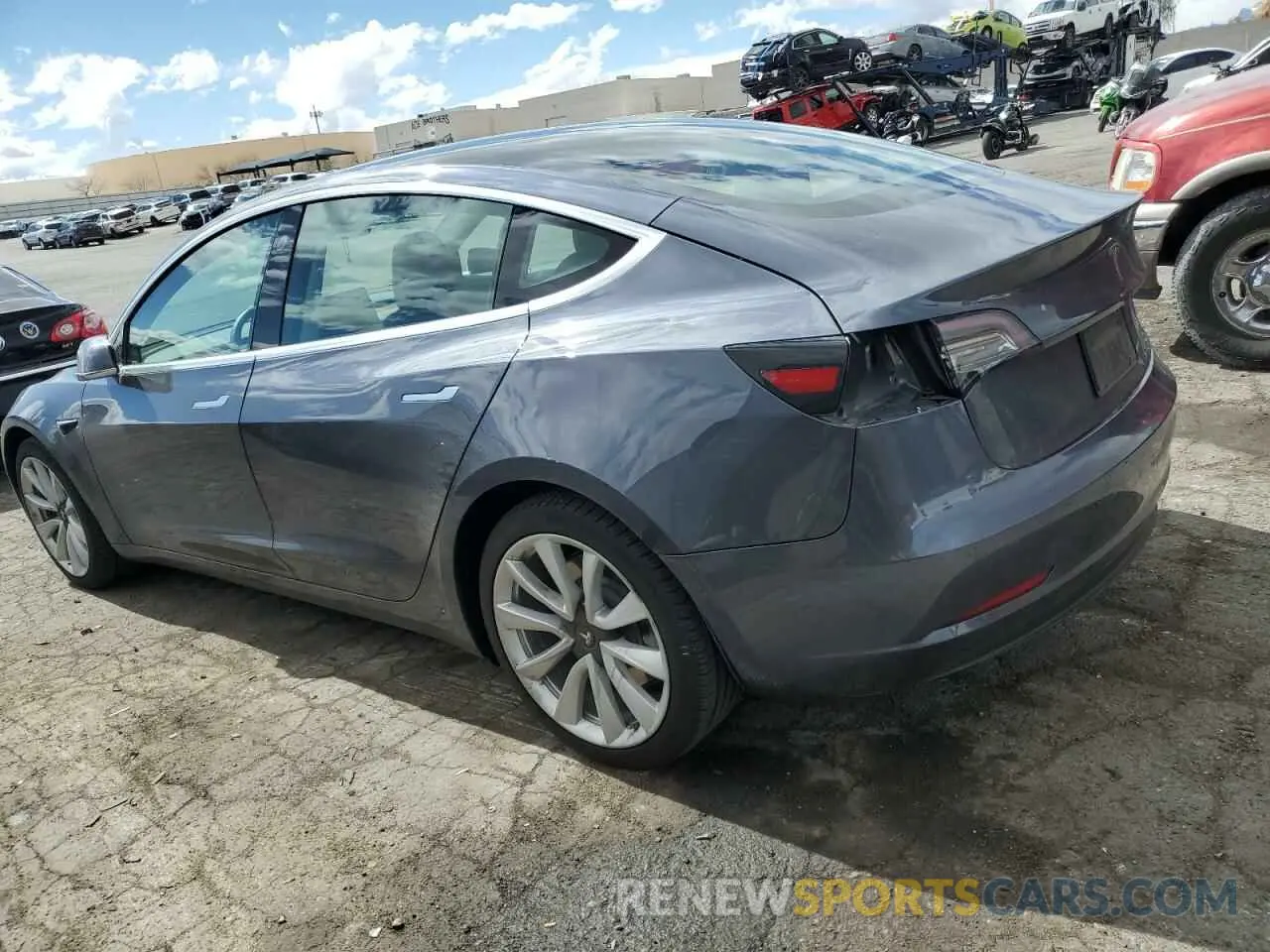 2 fotografías del automóvil dañado 5YJ3E1EB8LF712079 TESLA MODEL 3 2020