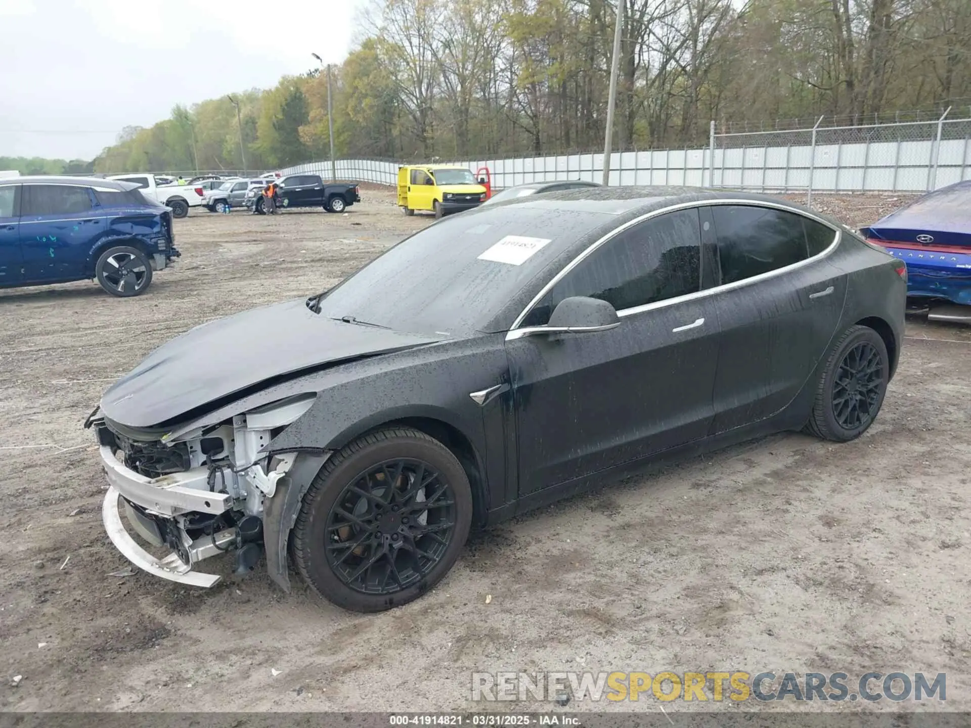 2 fotografías del automóvil dañado 5YJ3E1EB8LF712583 TESLA MODEL 3 2020