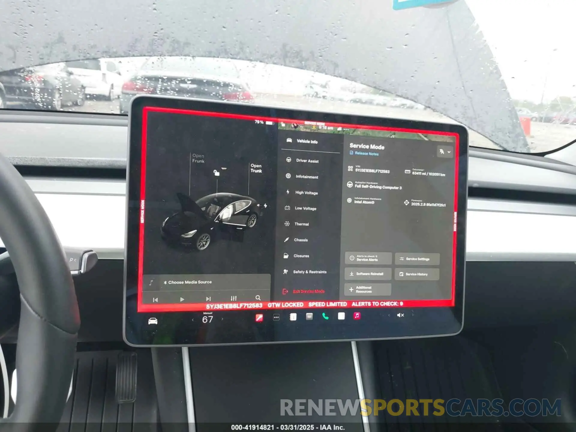 7 fotografías del automóvil dañado 5YJ3E1EB8LF712583 TESLA MODEL 3 2020
