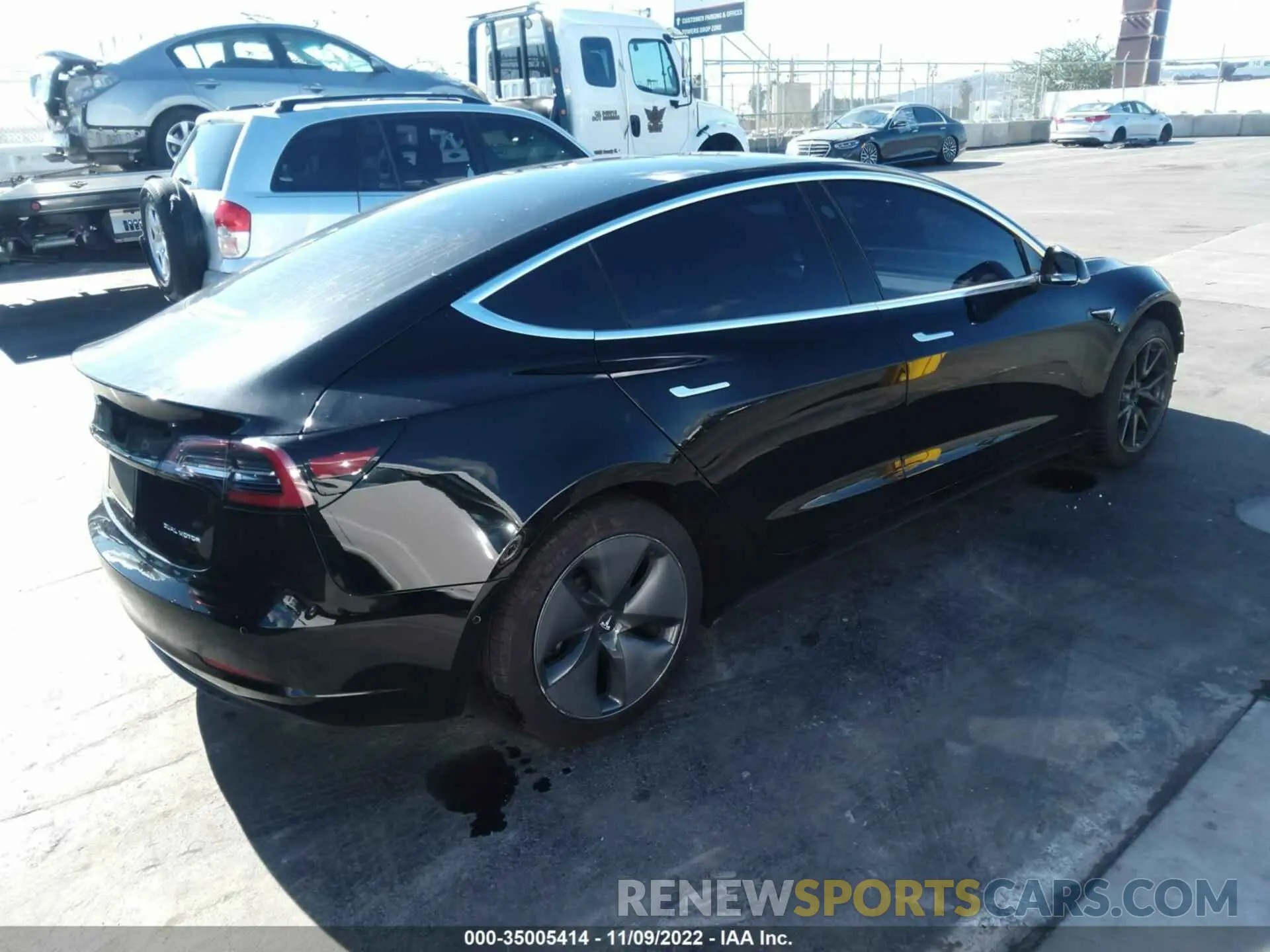 4 fotografías del automóvil dañado 5YJ3E1EB8LF742621 TESLA MODEL 3 2020