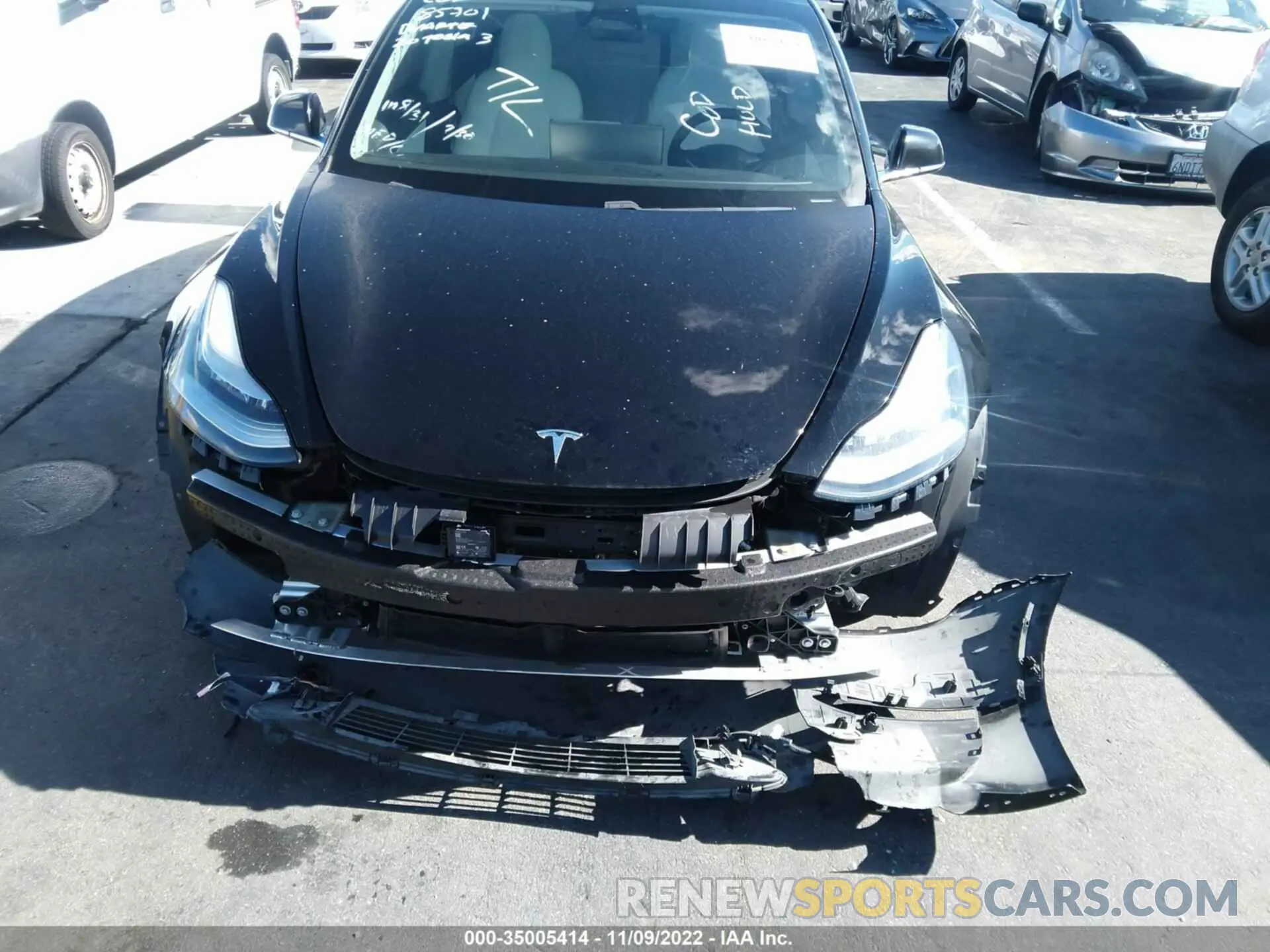 6 fotografías del automóvil dañado 5YJ3E1EB8LF742621 TESLA MODEL 3 2020