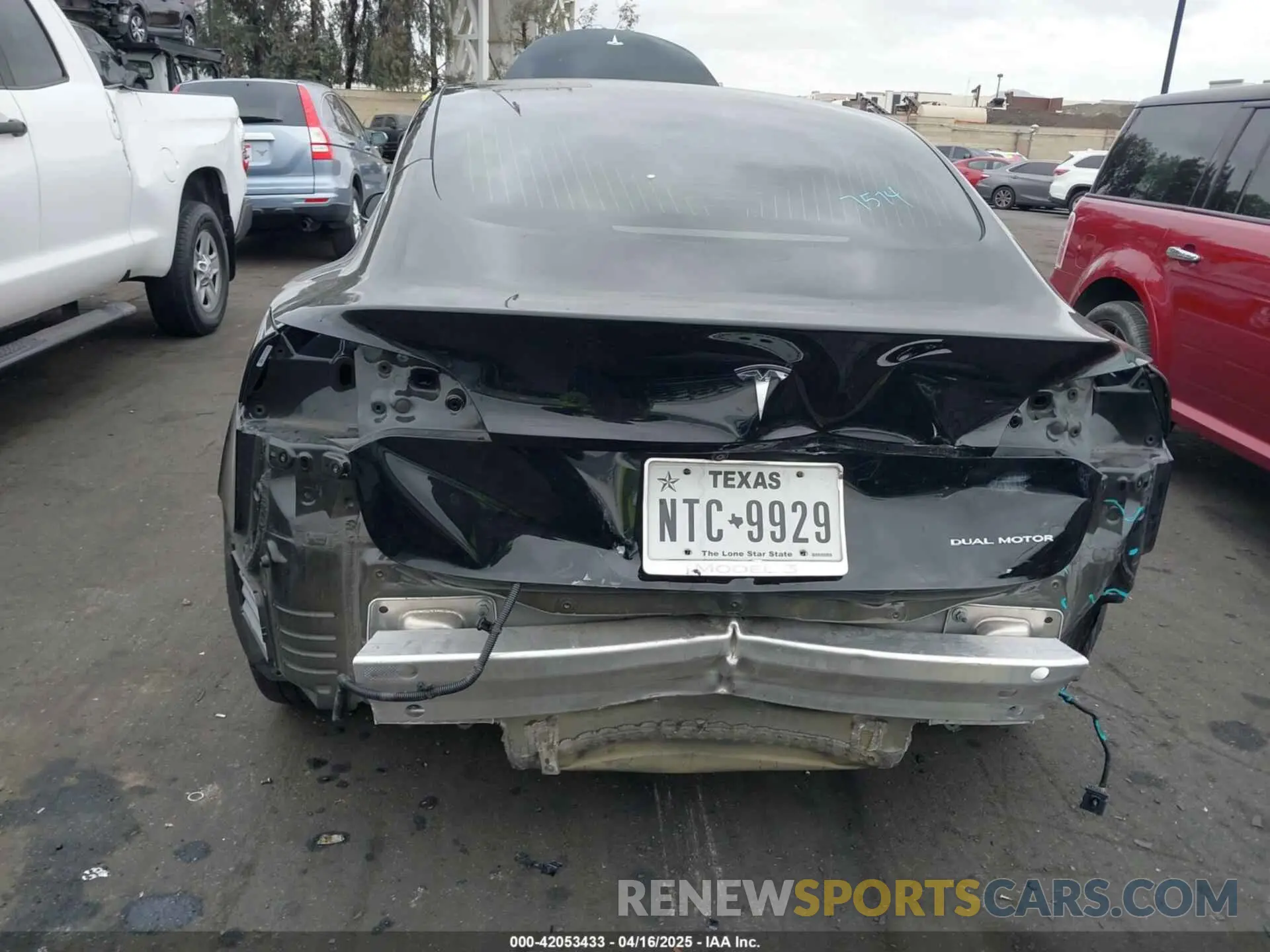 6 fotografías del automóvil dañado 5YJ3E1EB8LF790197 TESLA MODEL 3 2020