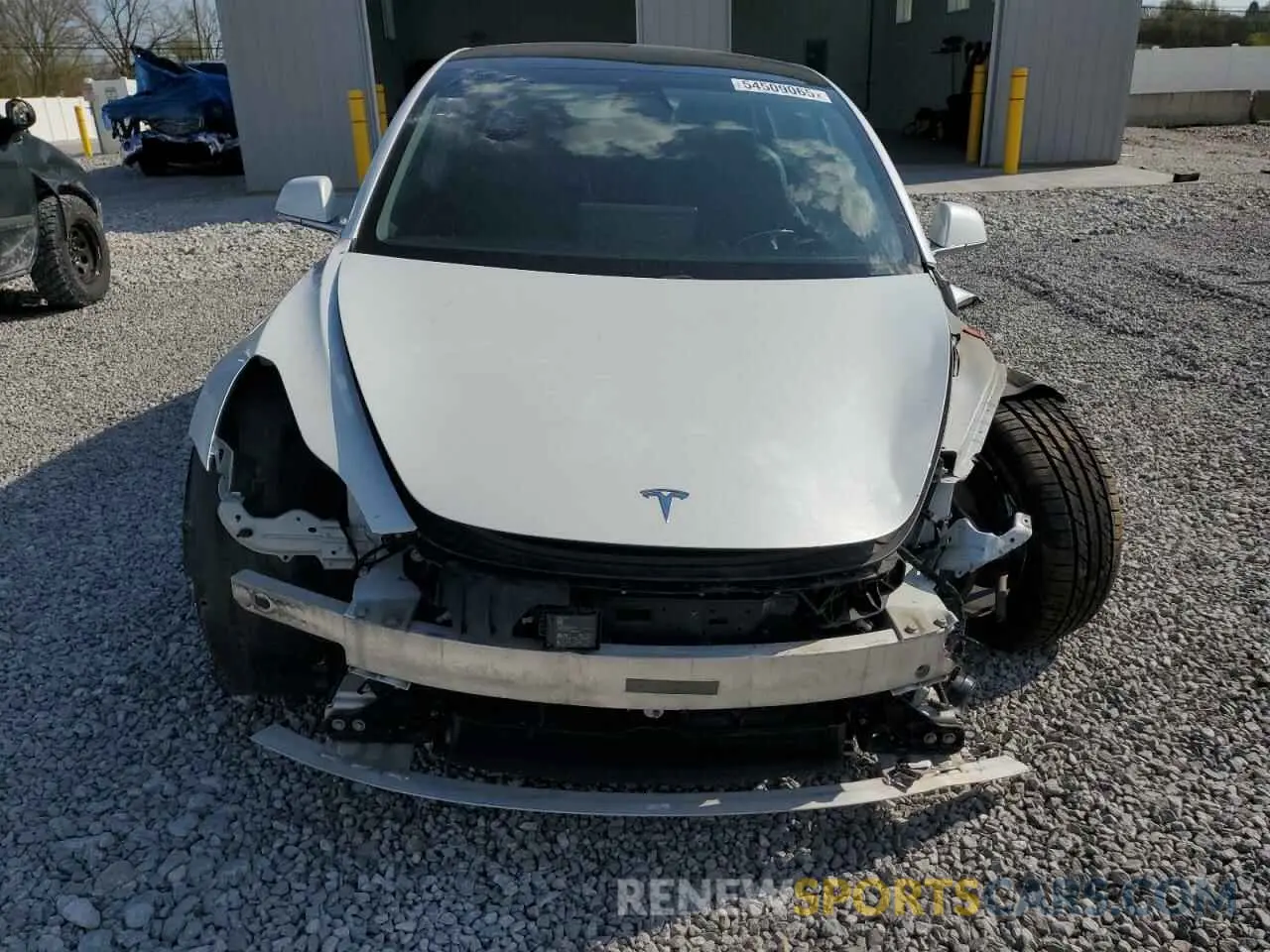 5 fotografías del automóvil dañado 5YJ3E1EB8LF795075 TESLA MODEL 3 2020