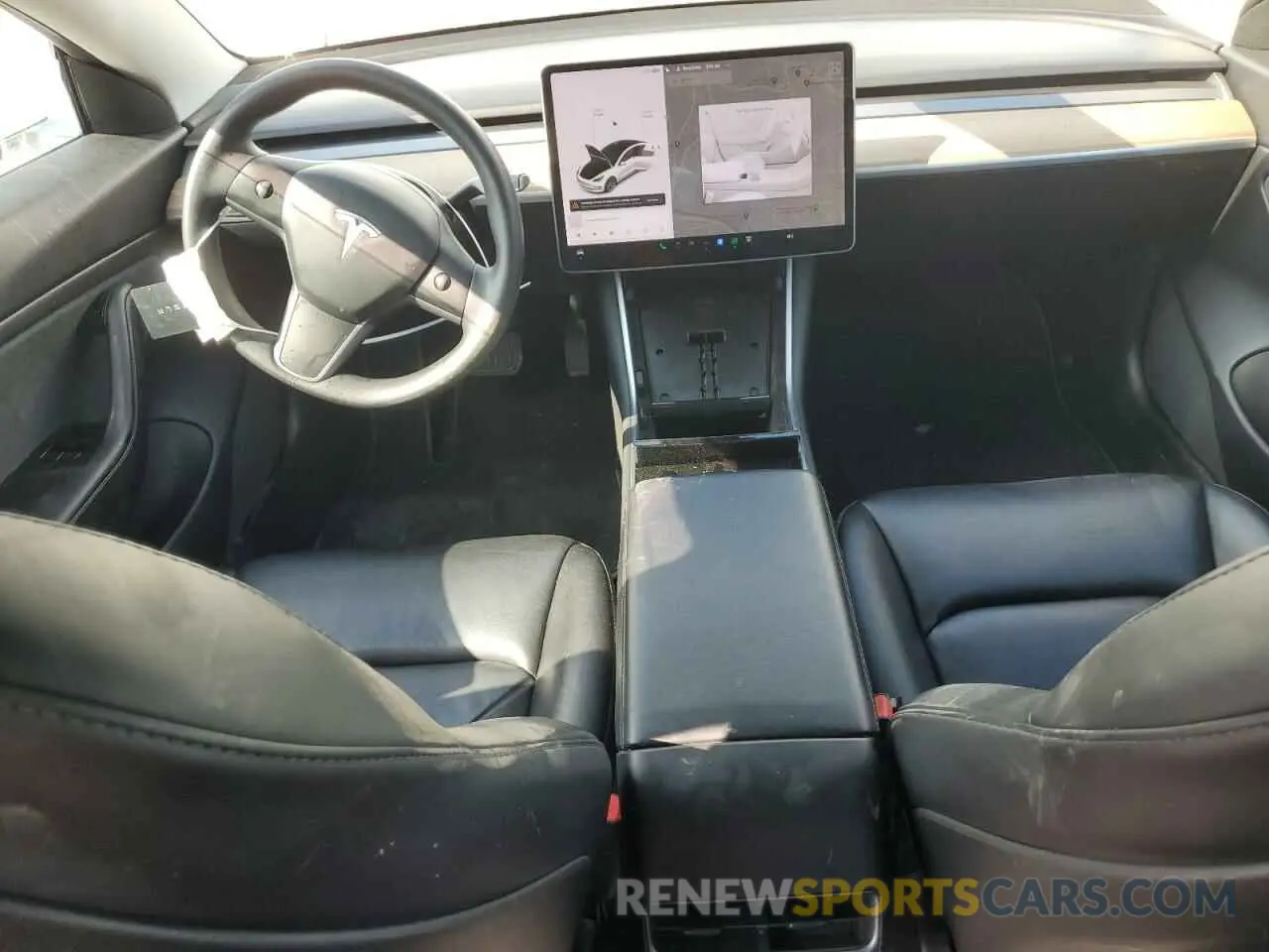 8 fotografías del automóvil dañado 5YJ3E1EB8LF795075 TESLA MODEL 3 2020