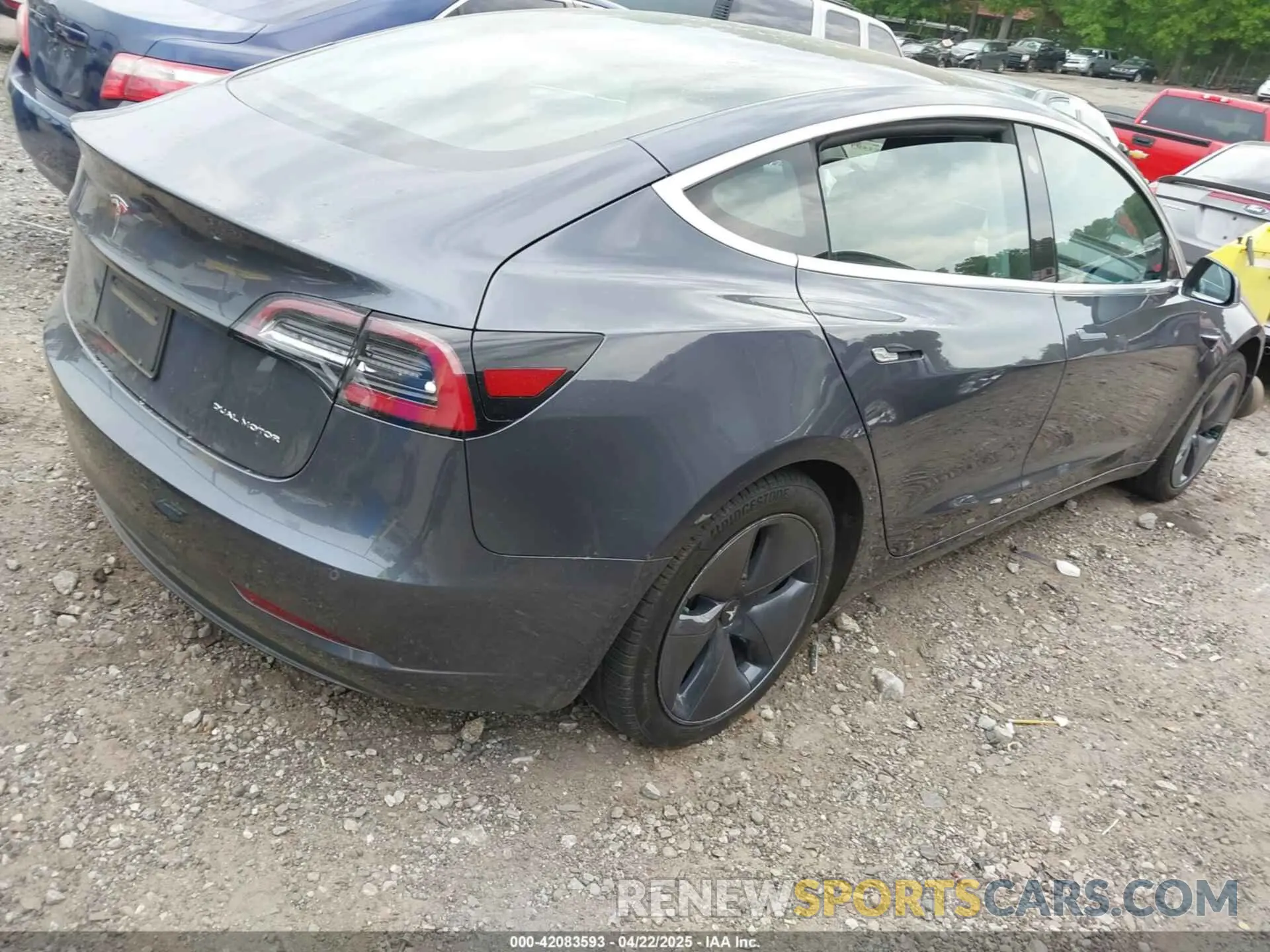 4 fotografías del automóvil dañado 5YJ3E1EB9LF589201 TESLA MODEL 3 2020