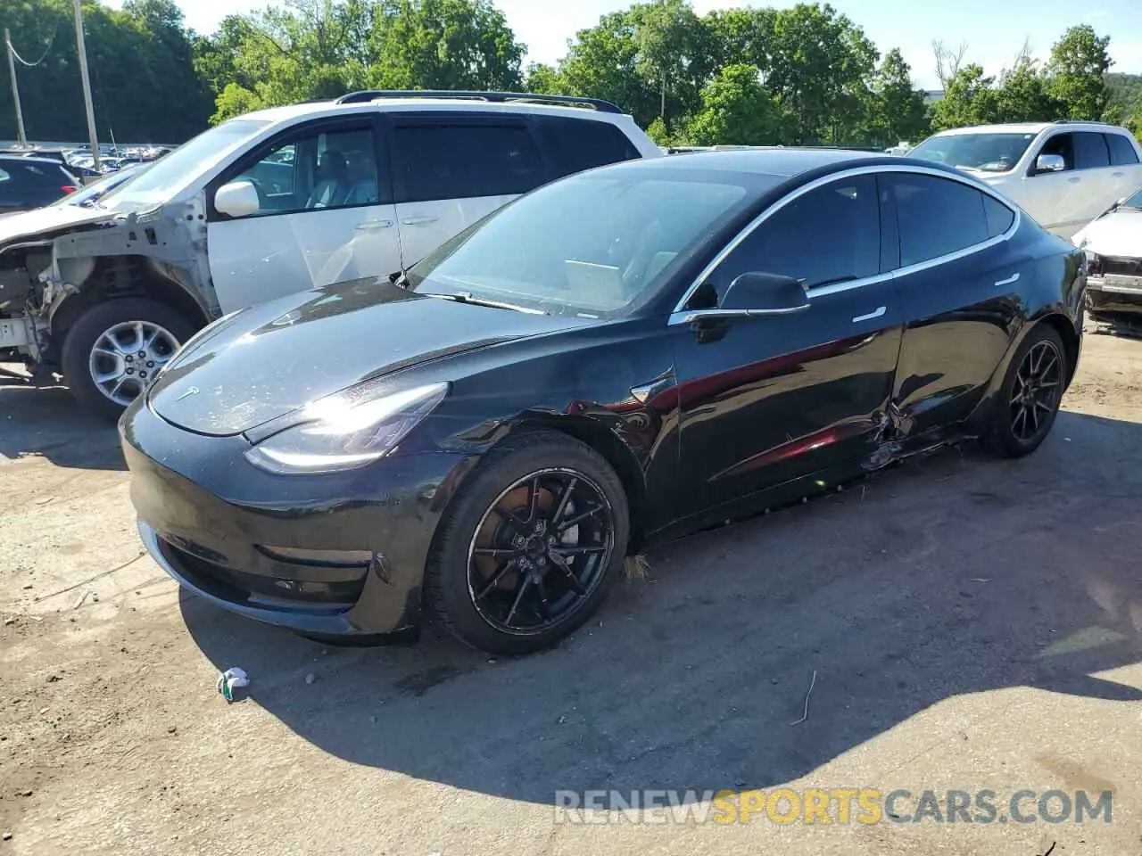 1 fotografías del automóvil dañado 5YJ3E1EB9LF599873 TESLA MODEL 3 2020