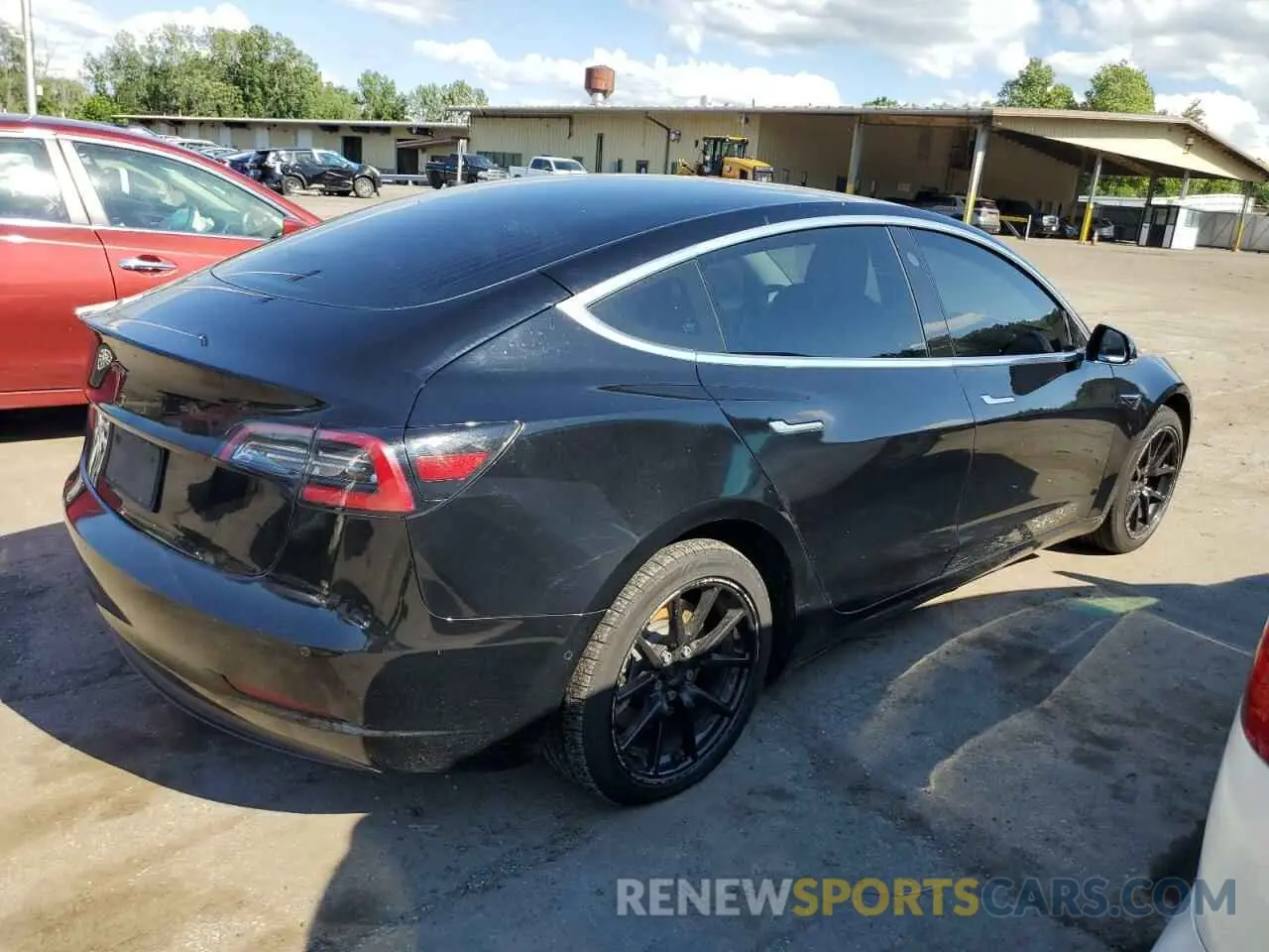 3 fotografías del automóvil dañado 5YJ3E1EB9LF599873 TESLA MODEL 3 2020