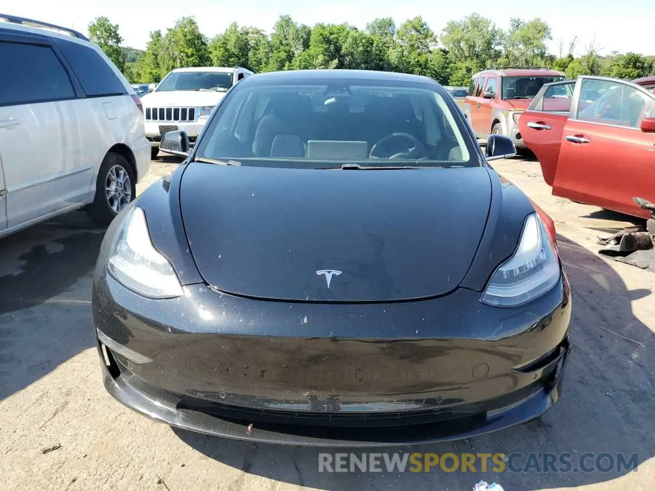 5 fotografías del automóvil dañado 5YJ3E1EB9LF599873 TESLA MODEL 3 2020