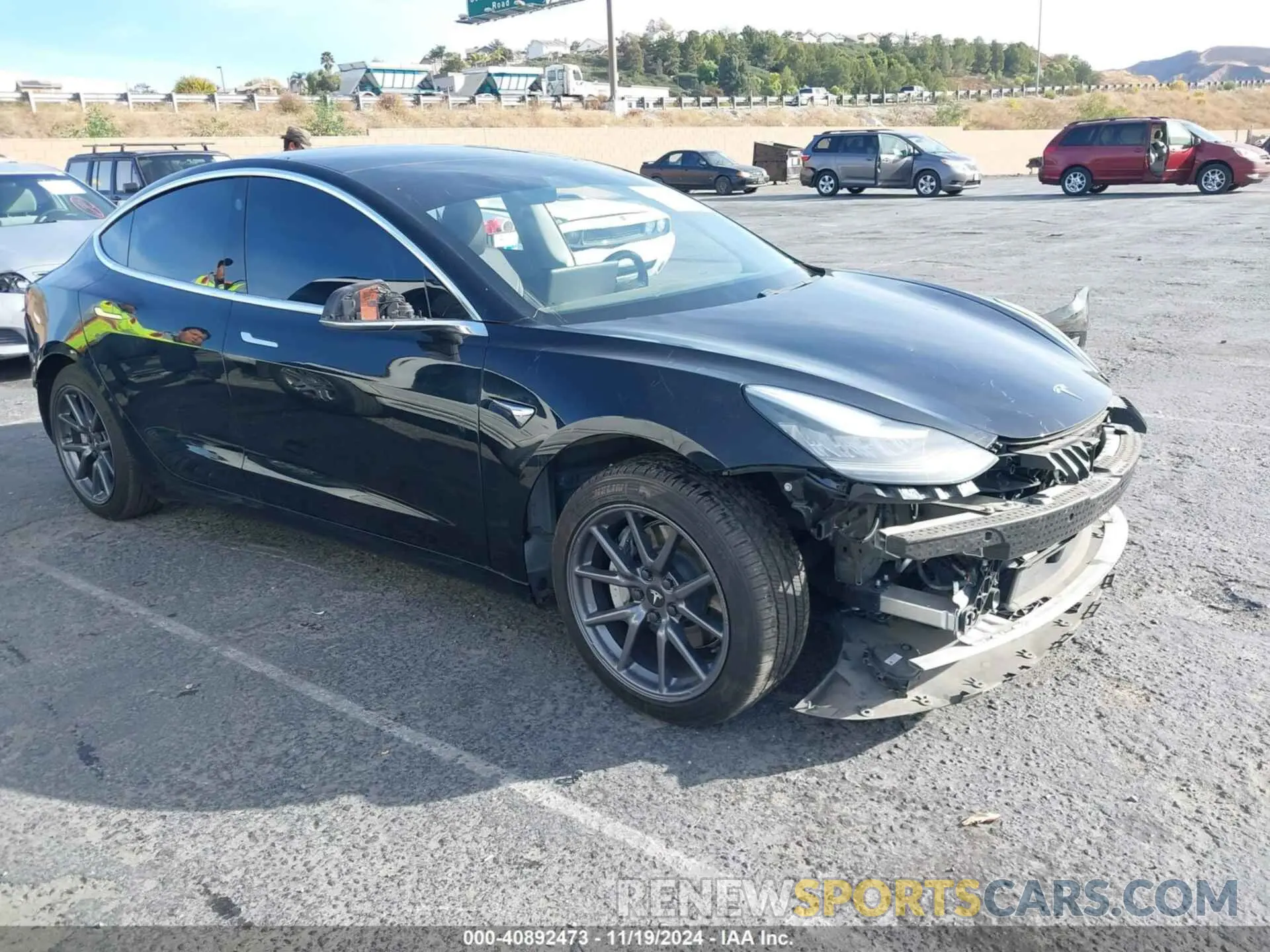 1 fotografías del automóvil dañado 5YJ3E1EB9LF600049 TESLA MODEL 3 2020