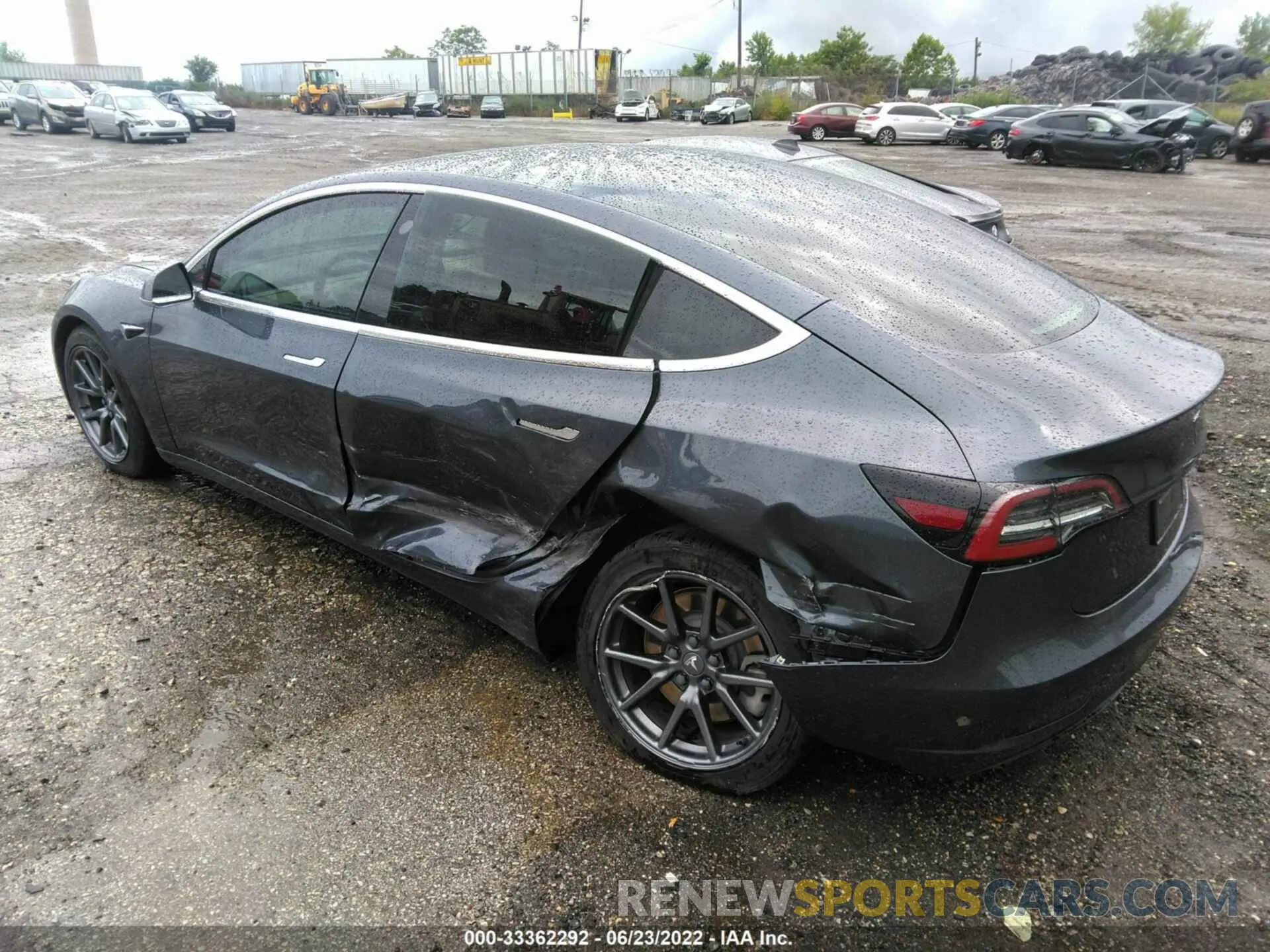 3 fotografías del automóvil dañado 5YJ3E1EB9LF616722 TESLA MODEL 3 2020
