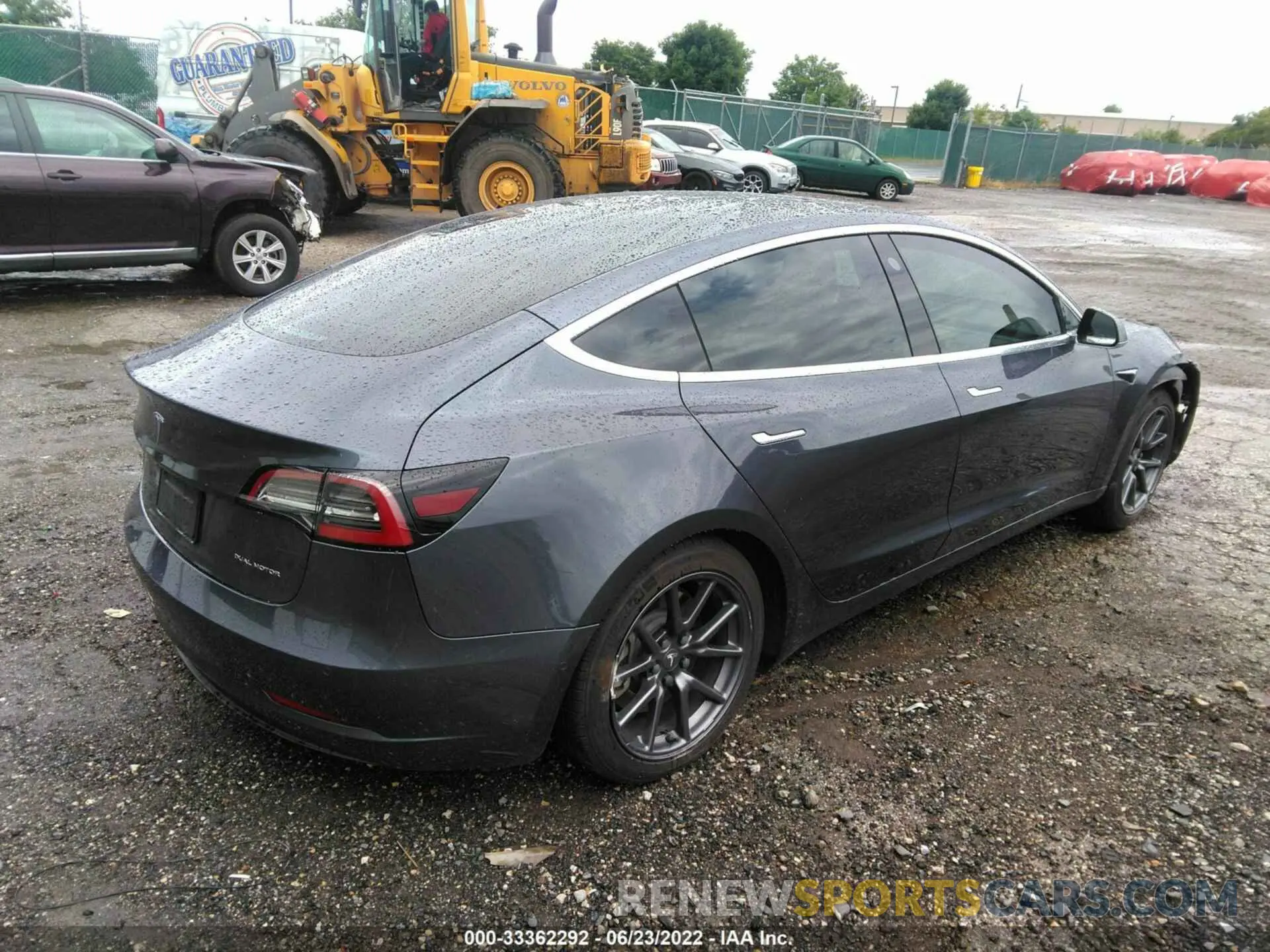 4 fotografías del automóvil dañado 5YJ3E1EB9LF616722 TESLA MODEL 3 2020