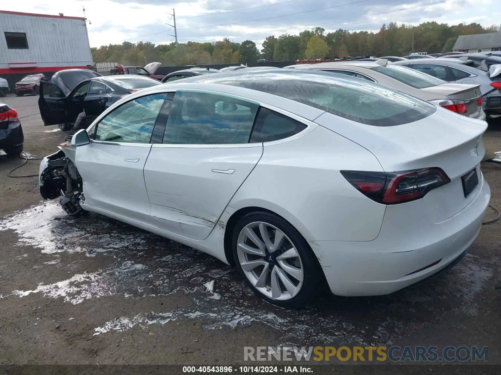 3 fotografías del automóvil dañado 5YJ3E1EB9LF621015 TESLA MODEL 3 2020