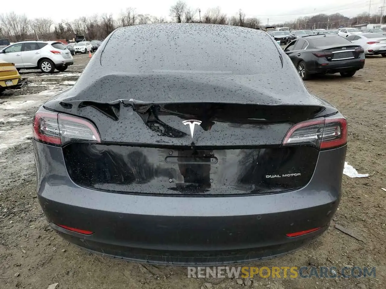 6 fotografías del automóvil dañado 5YJ3E1EB9LF663670 TESLA MODEL 3 2020