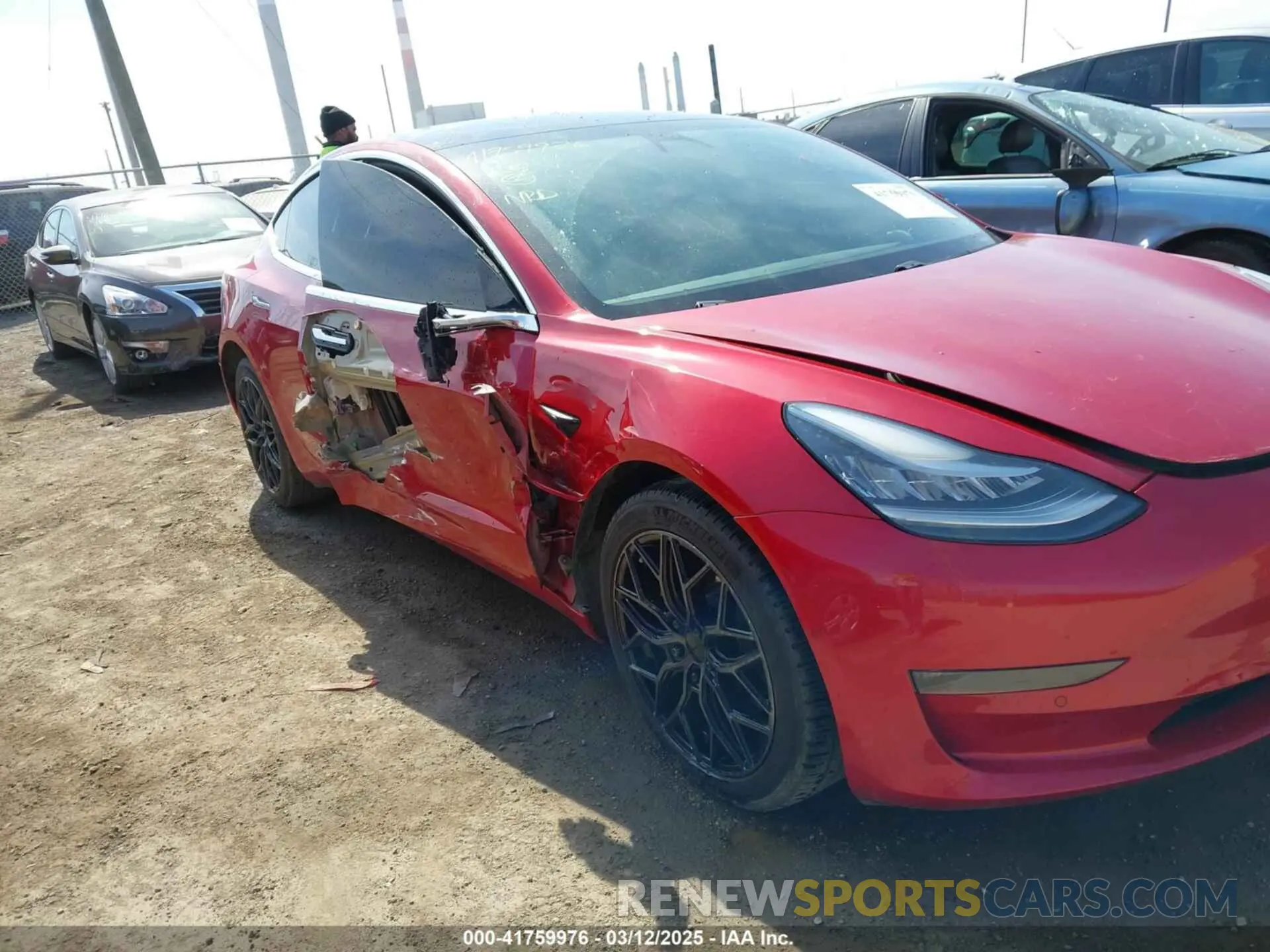 6 fotografías del automóvil dañado 5YJ3E1EB9LF666066 TESLA MODEL 3 2020