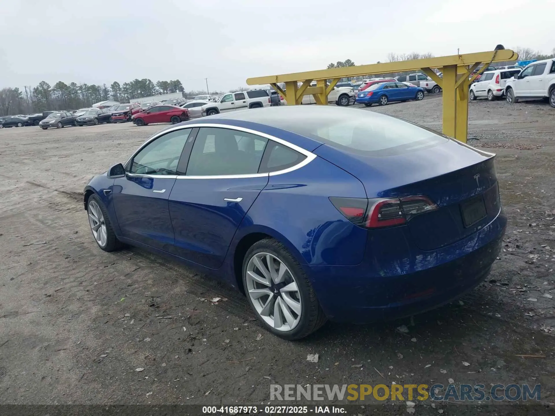 3 fotografías del automóvil dañado 5YJ3E1EB9LF667055 TESLA MODEL 3 2020
